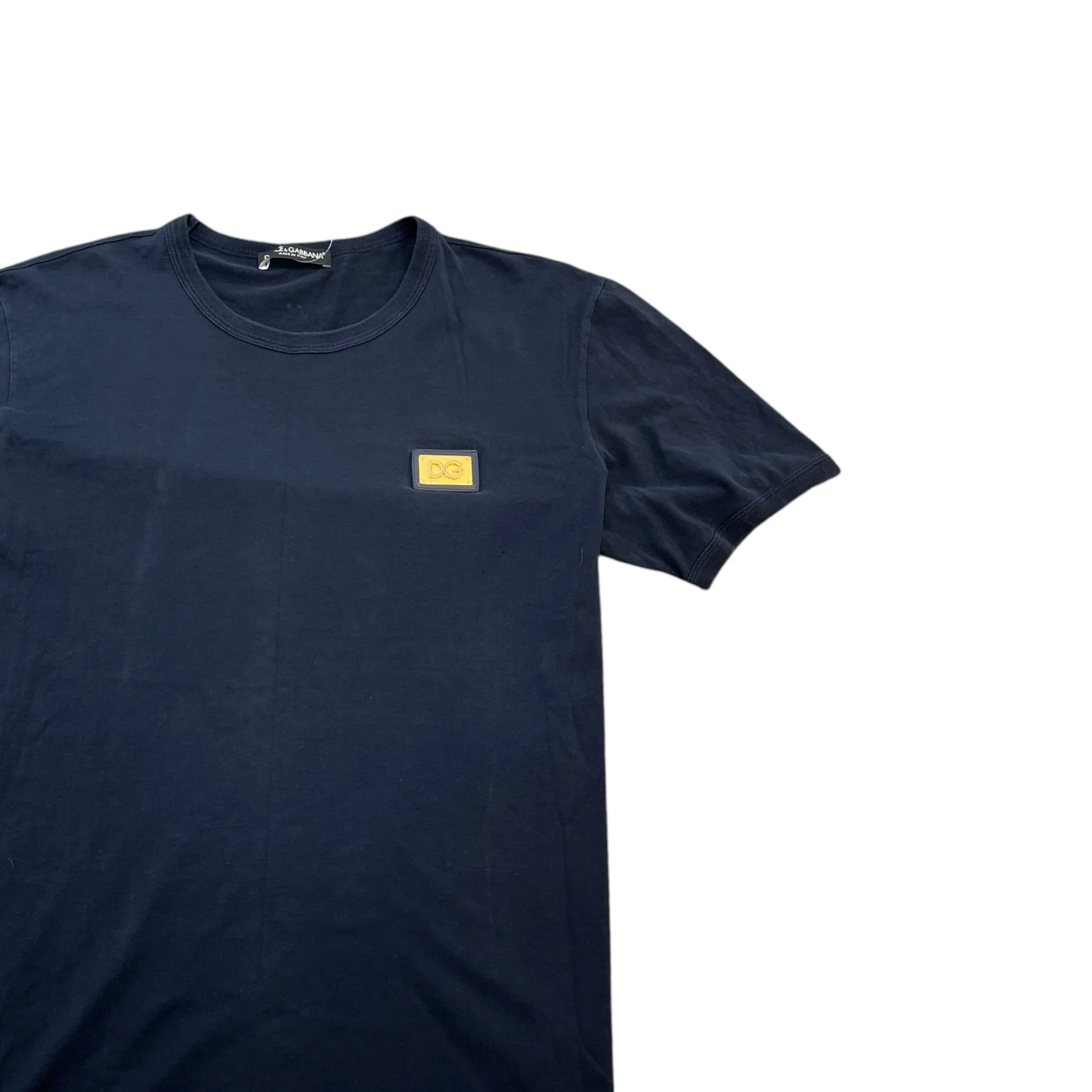 Men's Plaque Logo T-Shirt Navy Size IT 52 / UK XL - Image 3