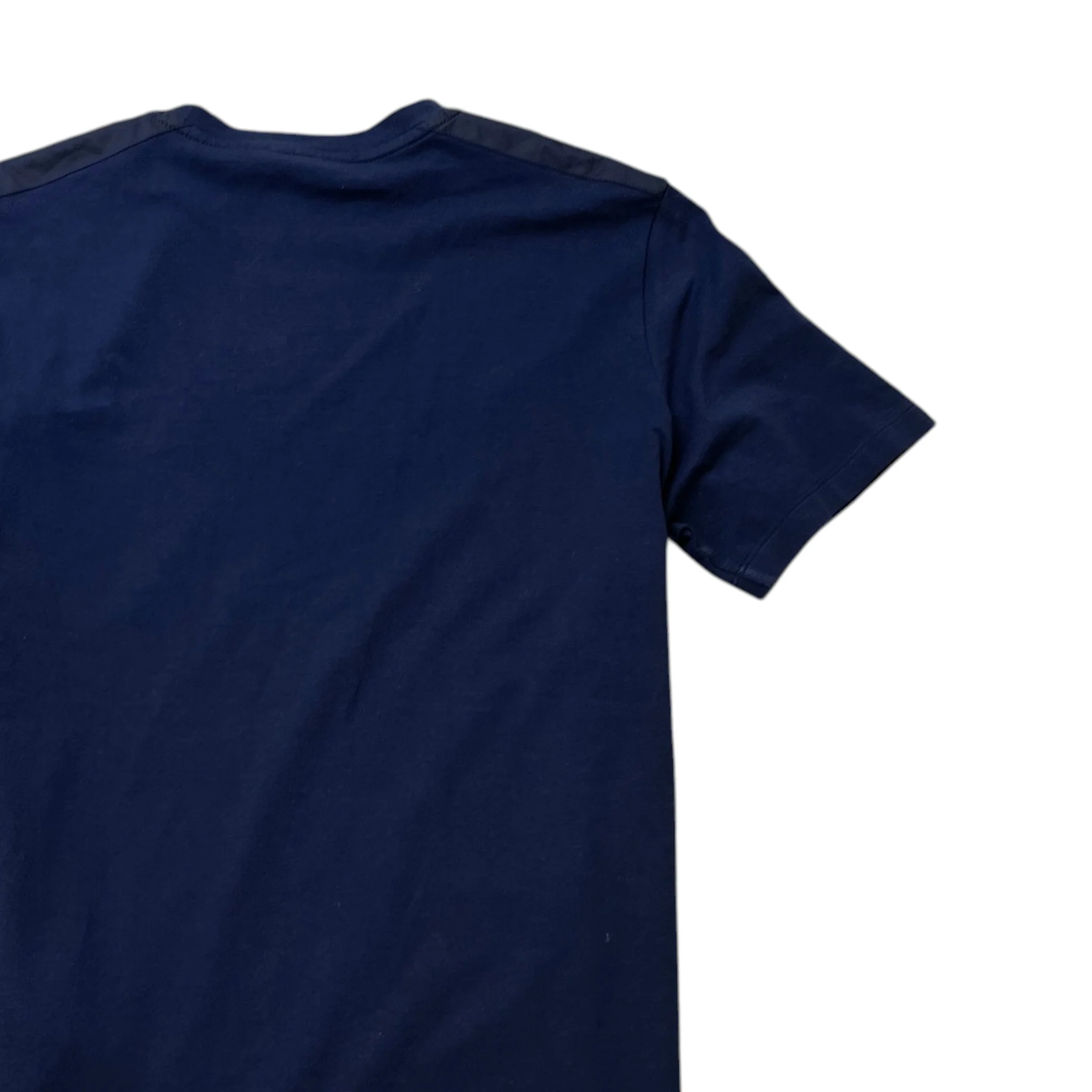Men's Plaque Logo T-Shirt Navy Size S - Image 4