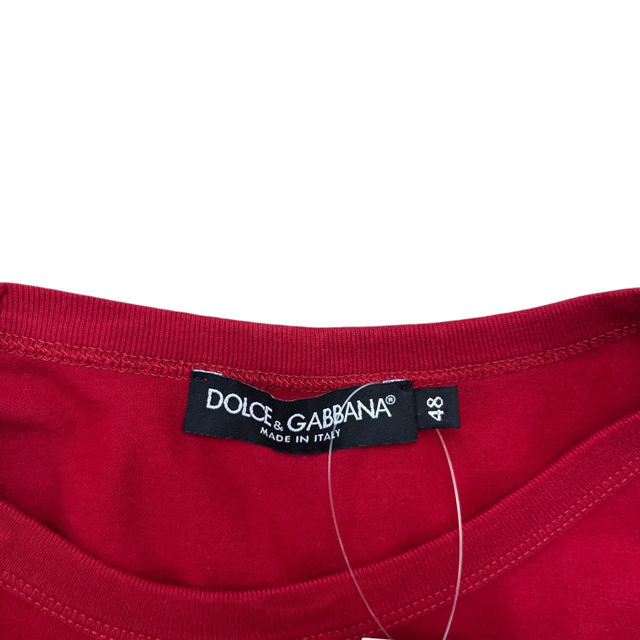 Men's Plaque Logo T-Shirt Red Size IT 48 / UK M - Image 7