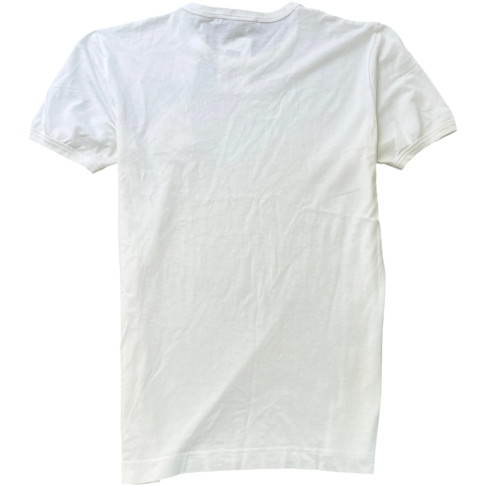 Men's Plaque Logo T-Shirt White Size IT 46 / UK S - Image 2