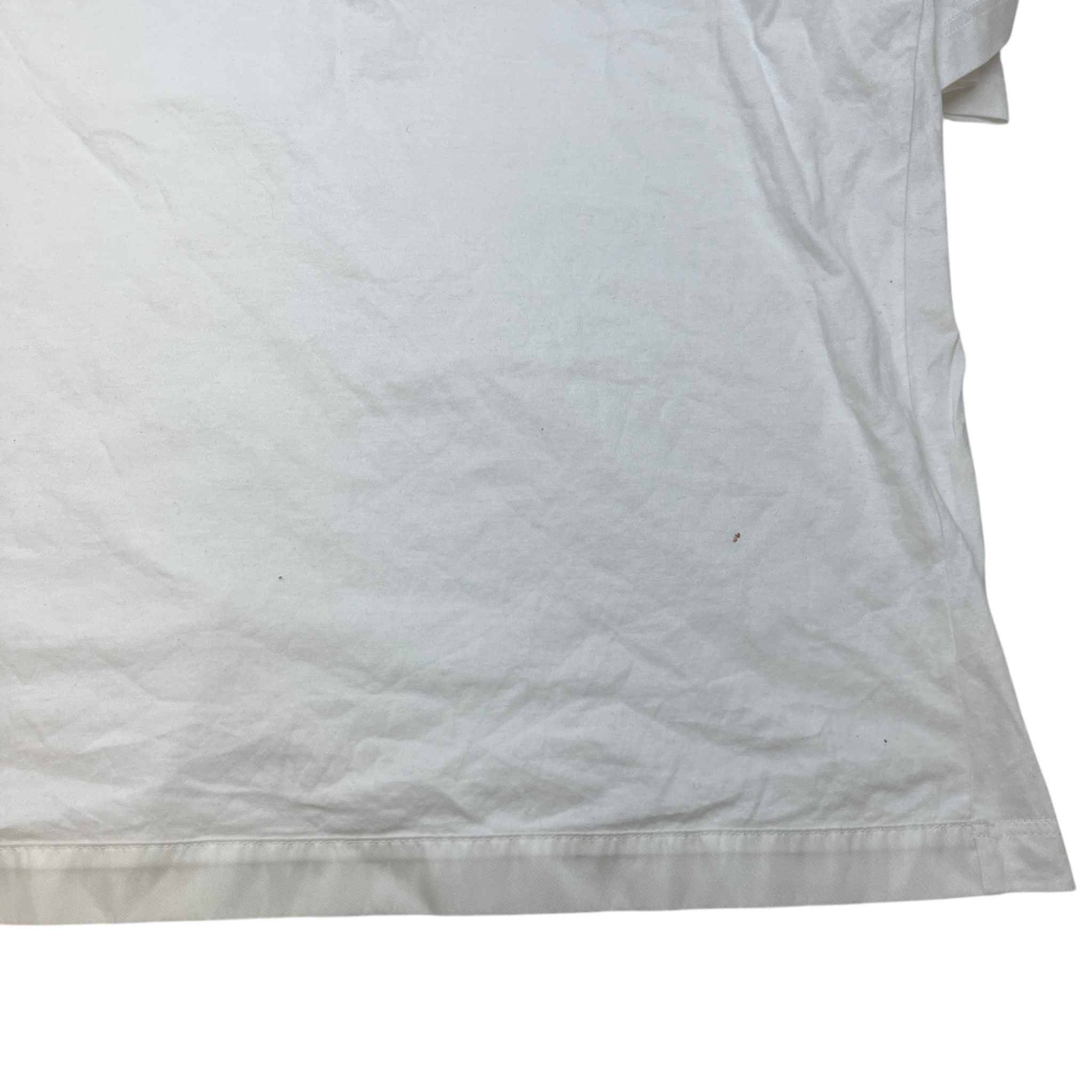 Men's Plaque Logo T-Shirt White Size XL - Image 10