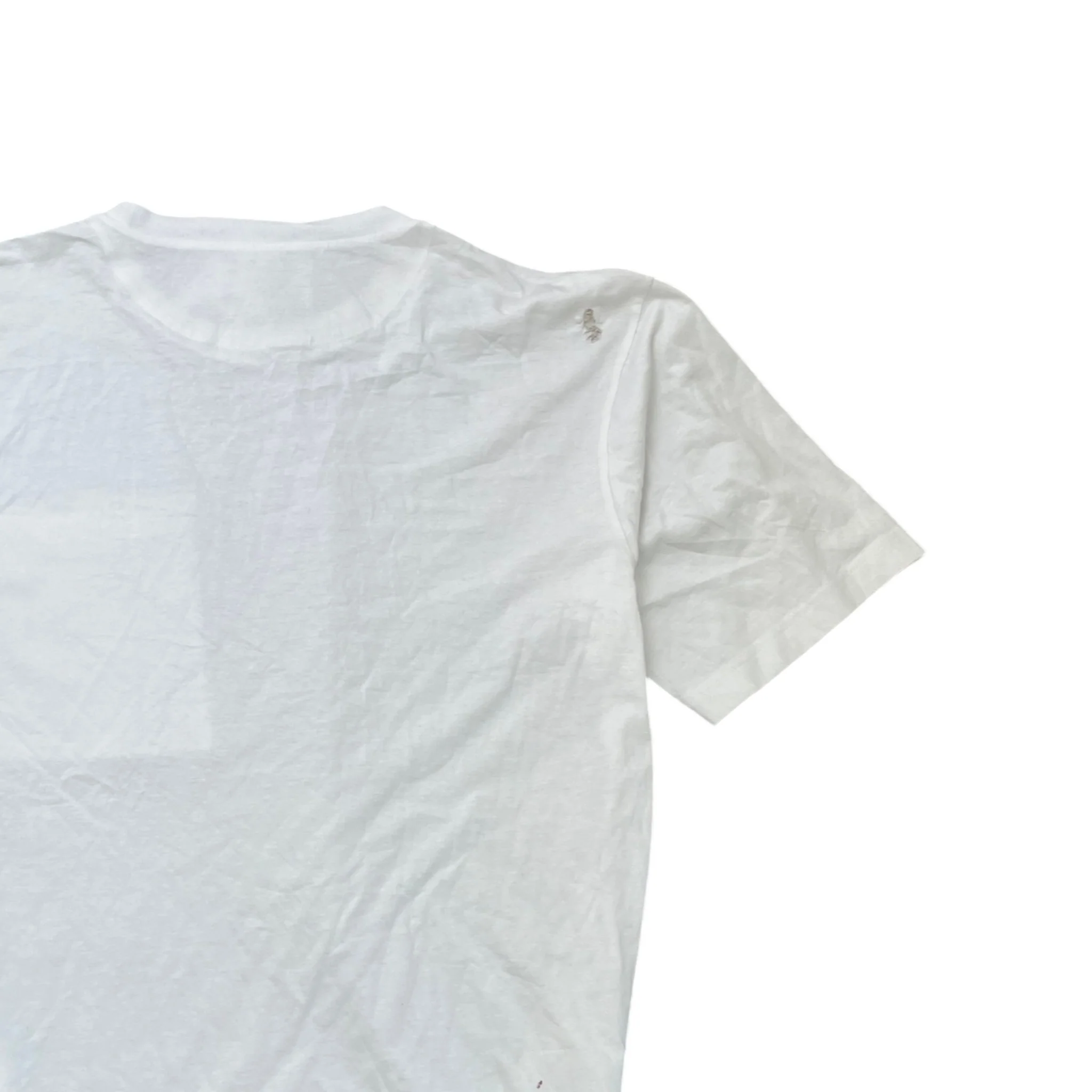 Men's Plaque Logo T-Shirt White Size XL - Image 4
