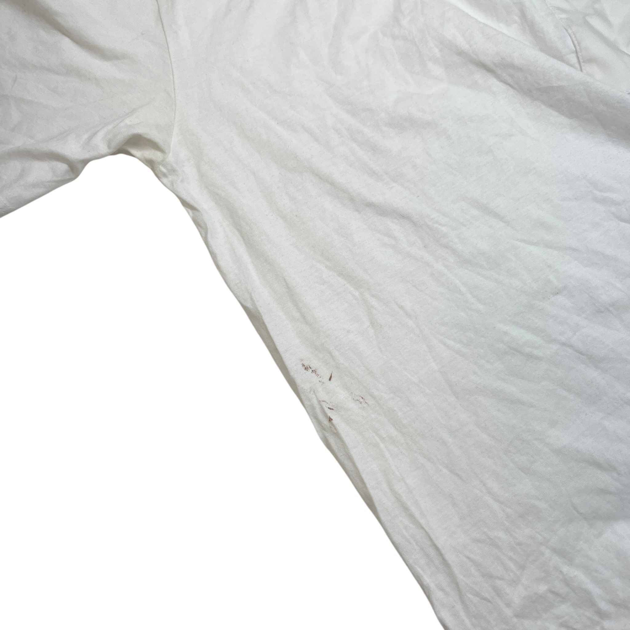Men's Plaque Logo T-Shirt White Size XL - Image 9