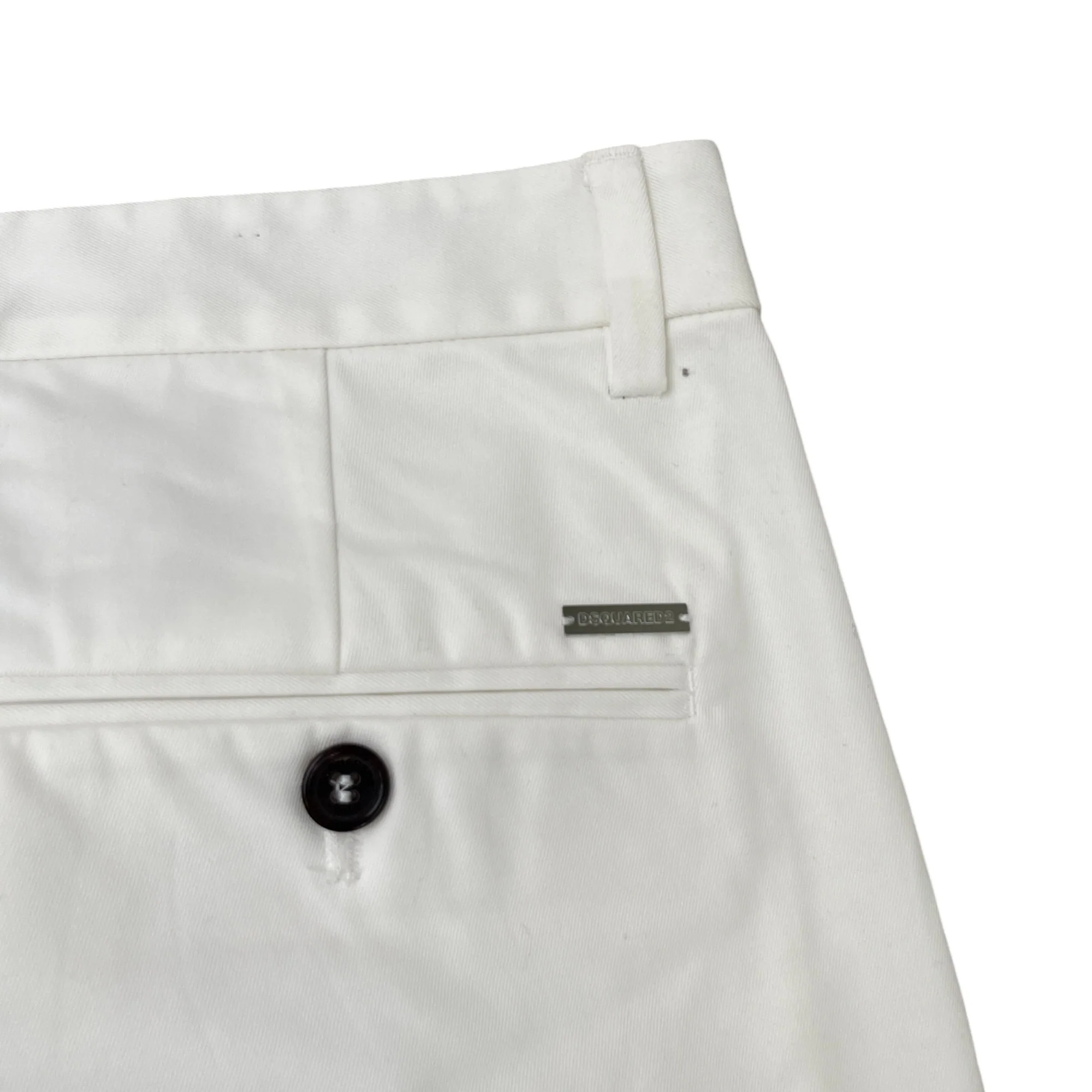 Men's Plaque Logo Trousers White Size IT 48 / UK 32 - Image 6