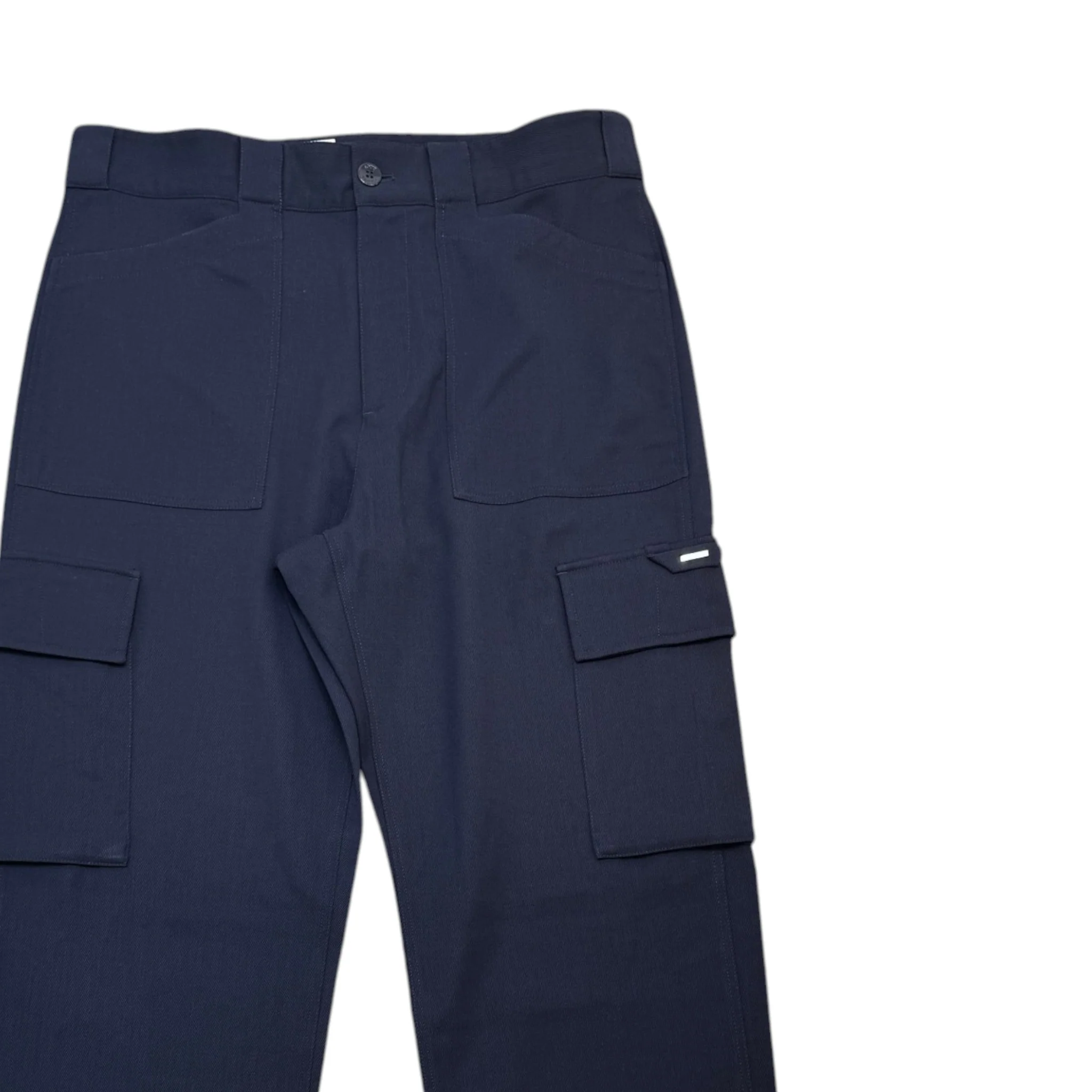 Men's Plaque Patch Pocket Trousers Navy Size Waist 42" - Image 3