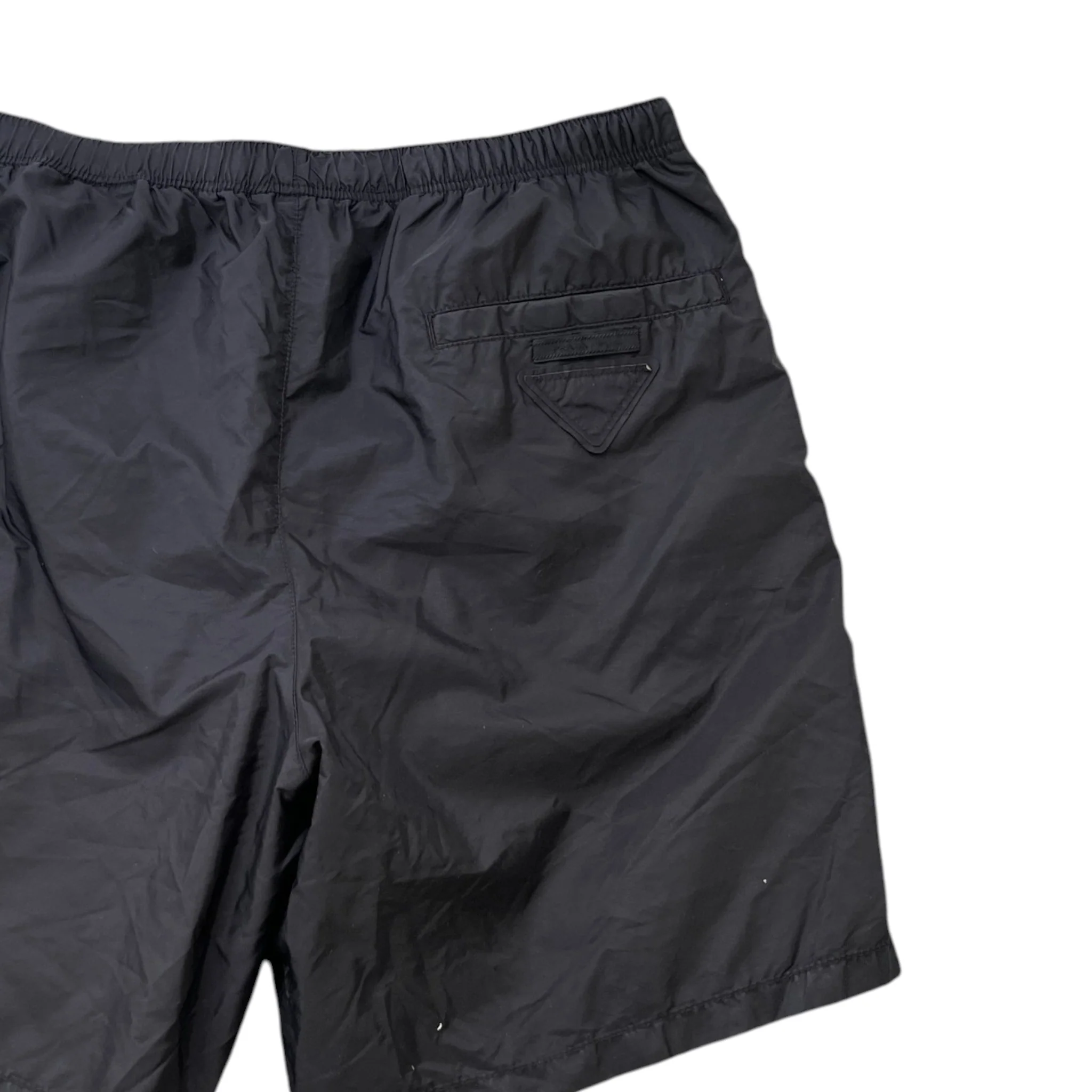 Men's Plaque Pocket Logo Swim Shorts Black Size W32 / IT 48 - Image 4