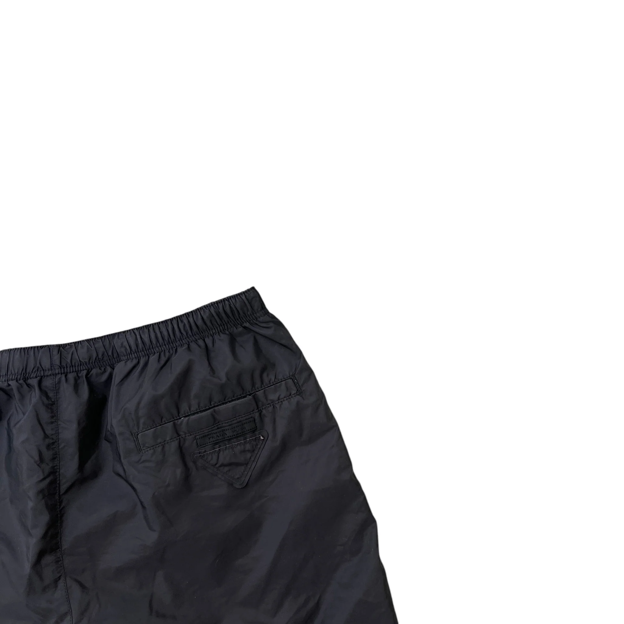 Men's Plaque Pocket Logo Swim Shorts Black Size W32 / IT 48 - Image 6