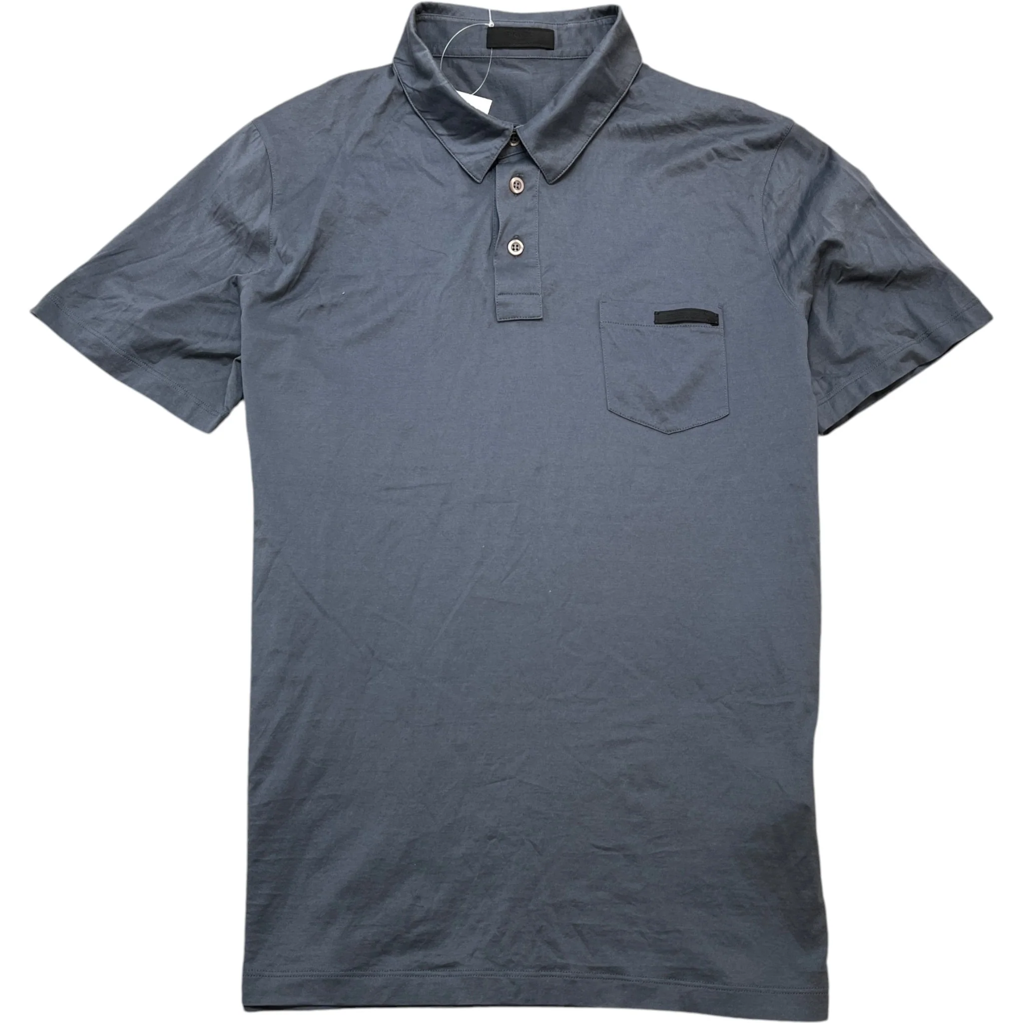 Men's Pocket Logo Polo Shirt Grey Size XL