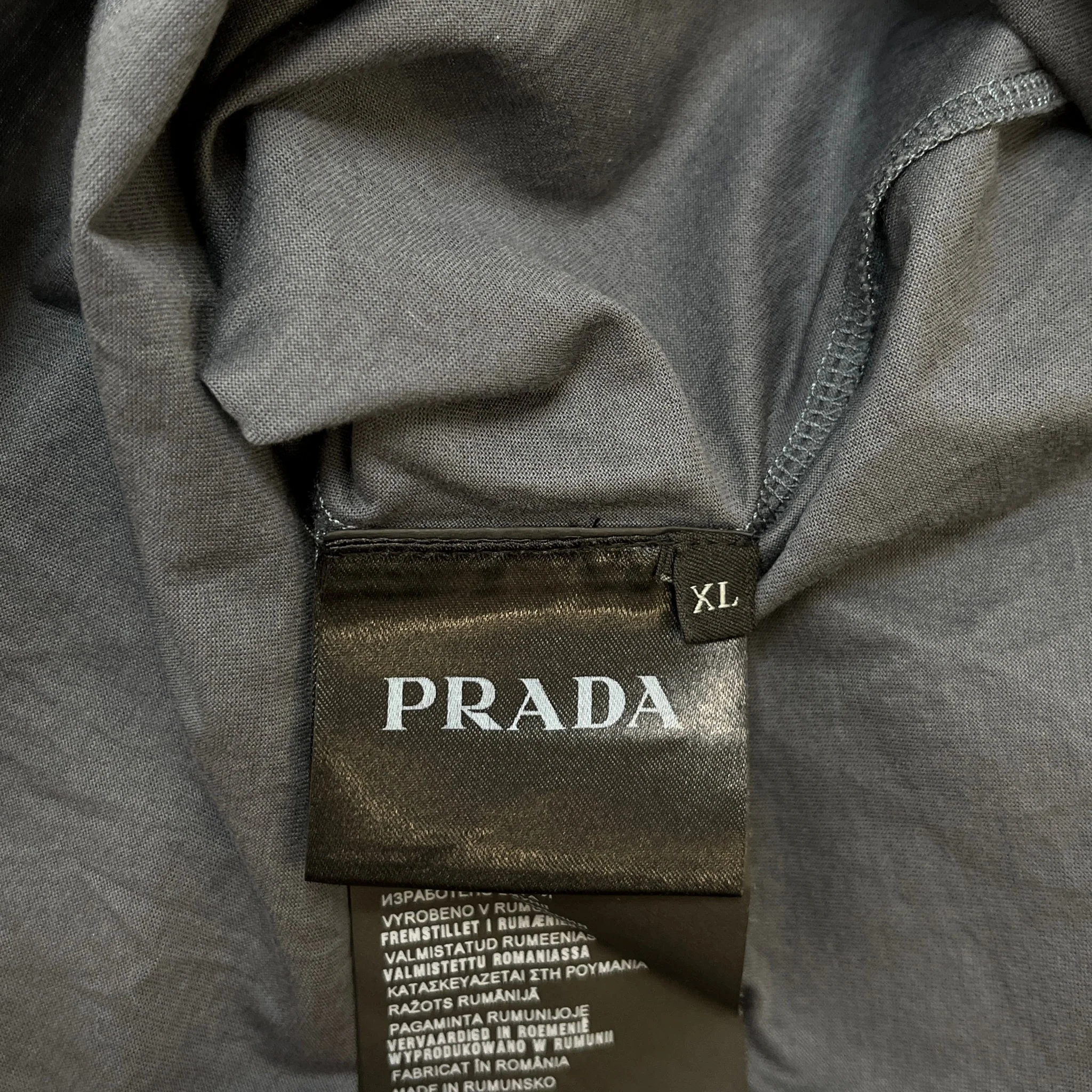 Men's Pocket Logo Polo Shirt Grey Size XL - Image 7