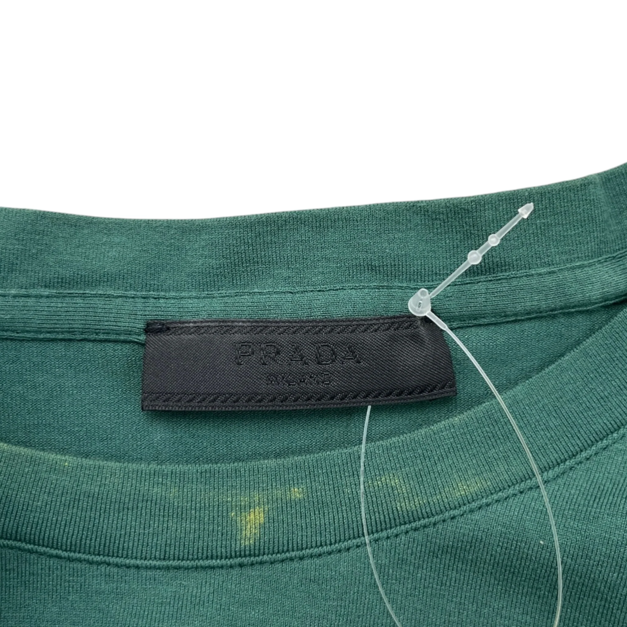 Men's Pocket Logo T-Shirt Green Size M - Image 7