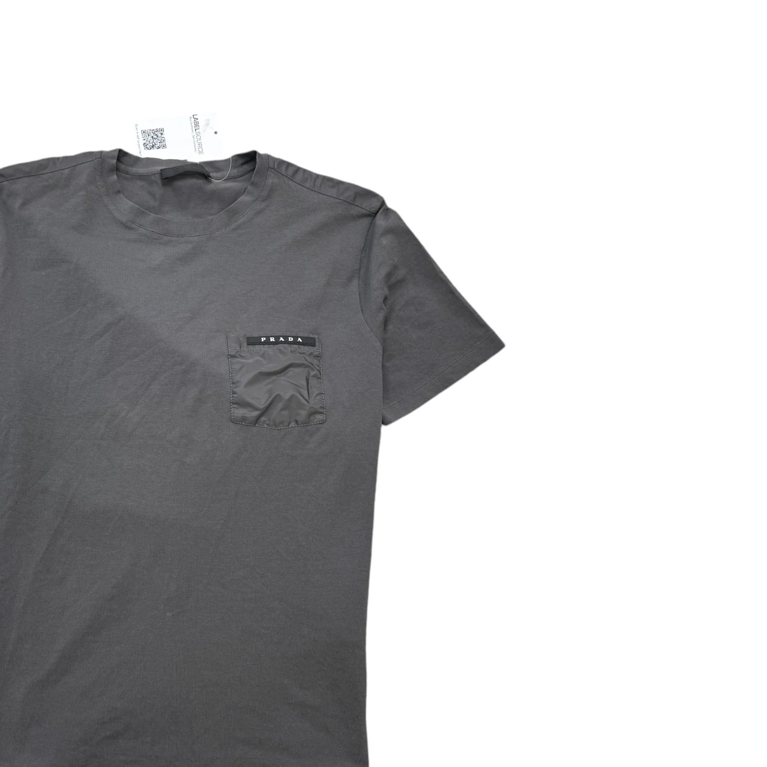 Men's Pocket Logo T-Shirt Grey Size M - Image 3