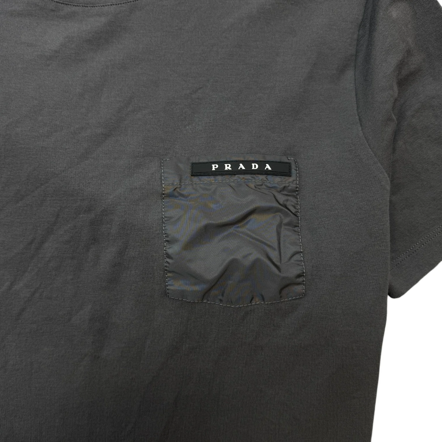 Men's Pocket Logo T-Shirt Grey Size M - Image 6