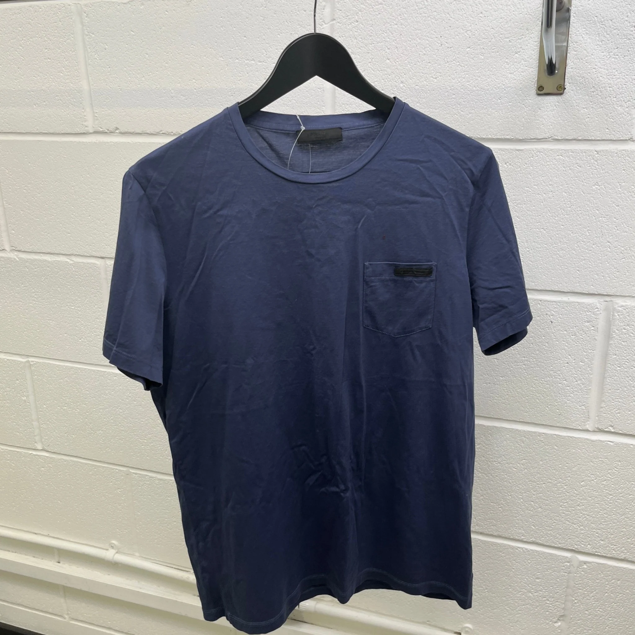 Men's Pocket Logo T-Shirt Navy Size M - Image 7