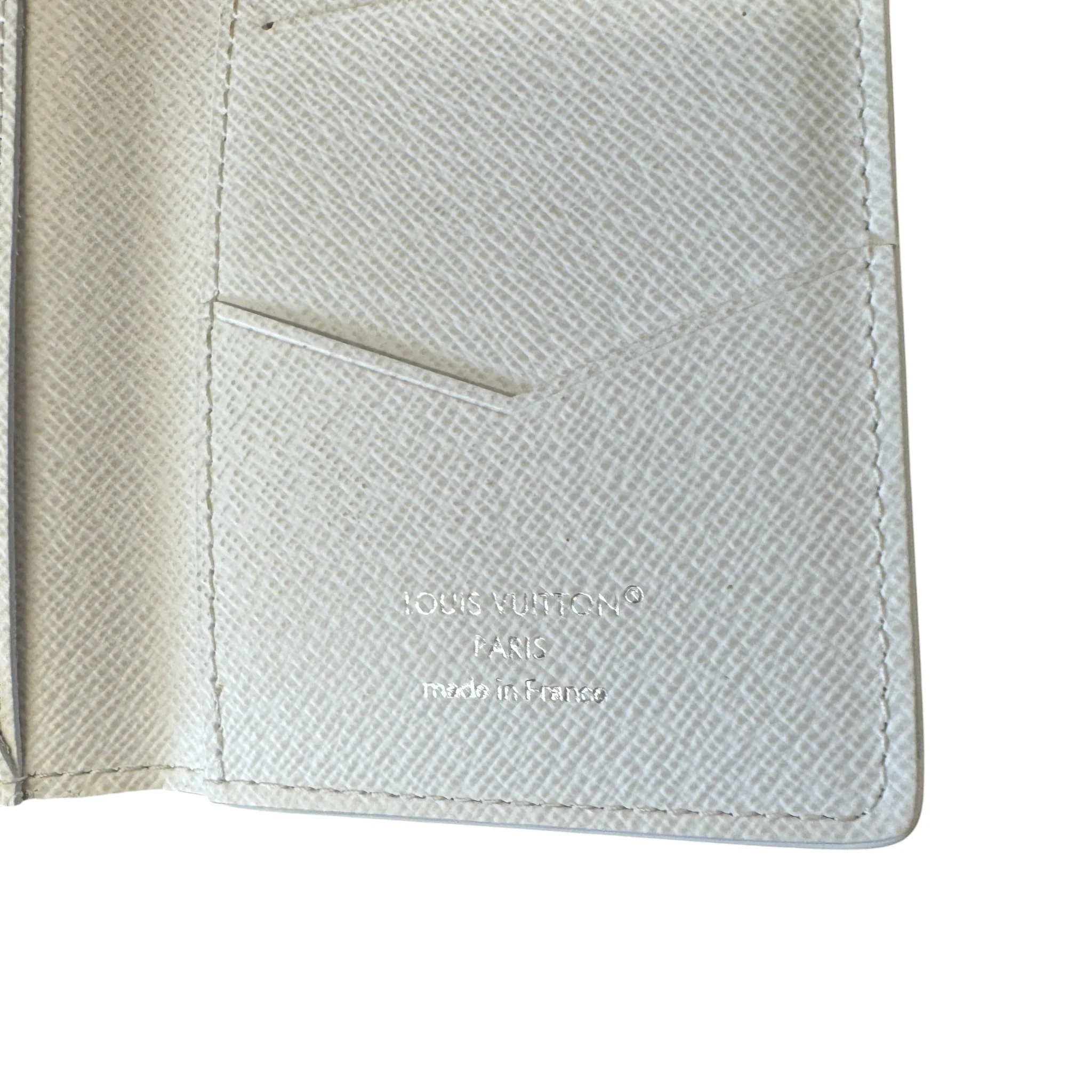 Men's Pocket Organiser Card Holder White - Image 3