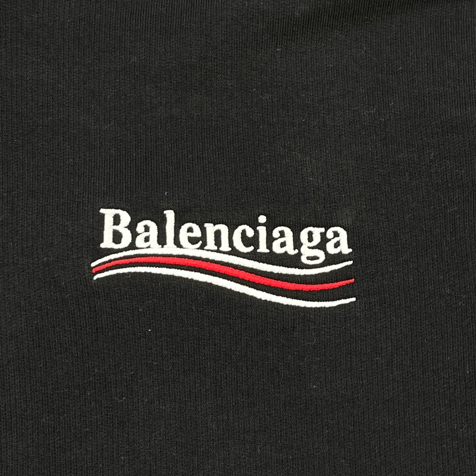 Men's Political Campaign Logo Hoodie Black Size S - Image 5