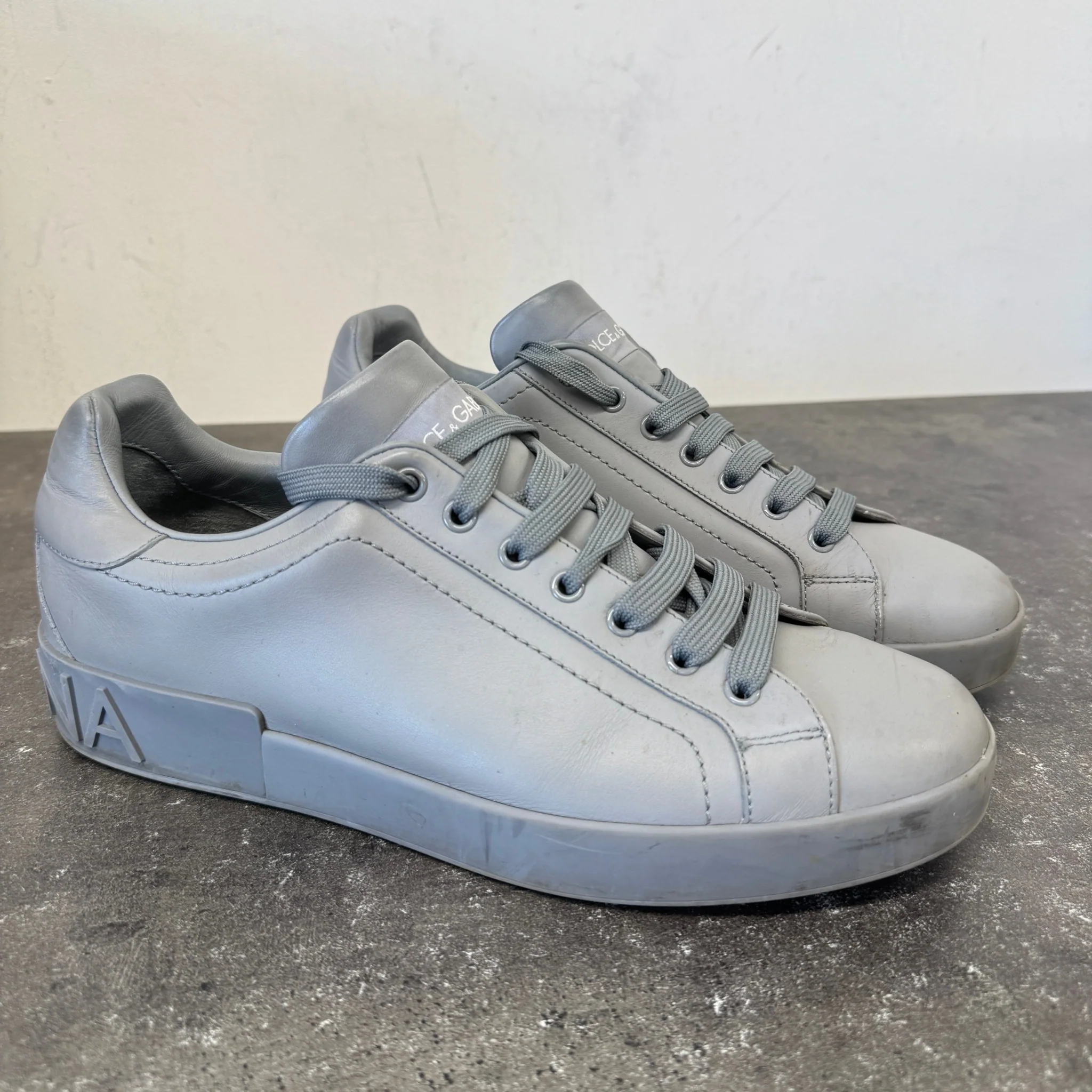 Men's Portofino Low Trainers Grey Size EU 42 / UK 8 - Image 11