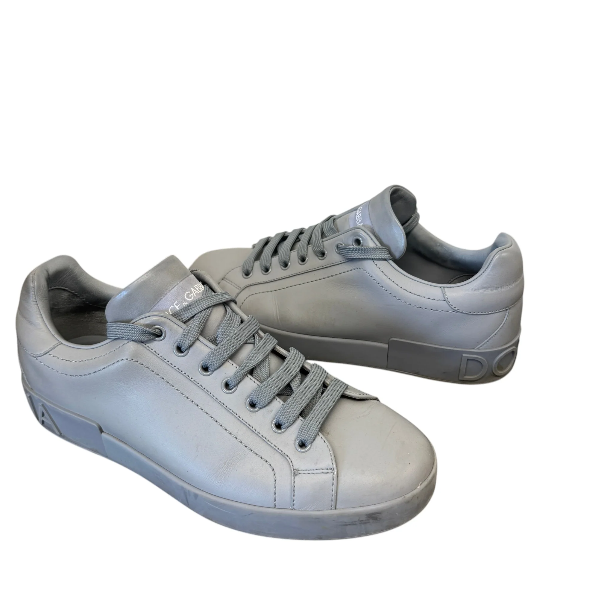 Men's Portofino Low Trainers Grey Size EU 42 / UK 8 - Image 3