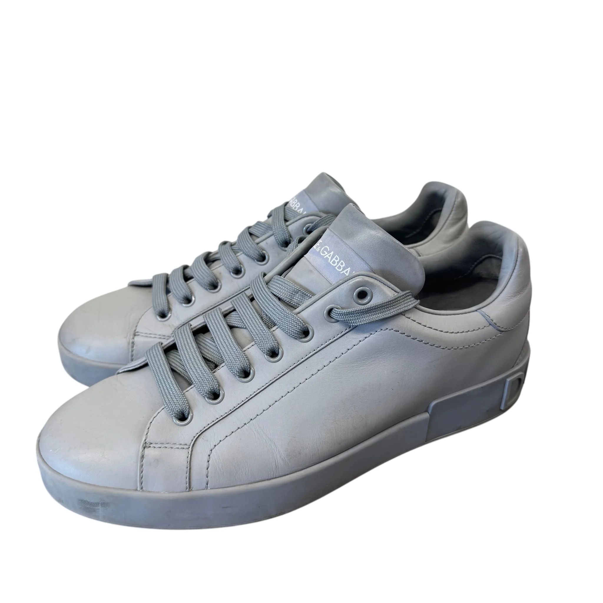 Men's Portofino Low Trainers Grey Size EU 42 / UK 8 - Image 7