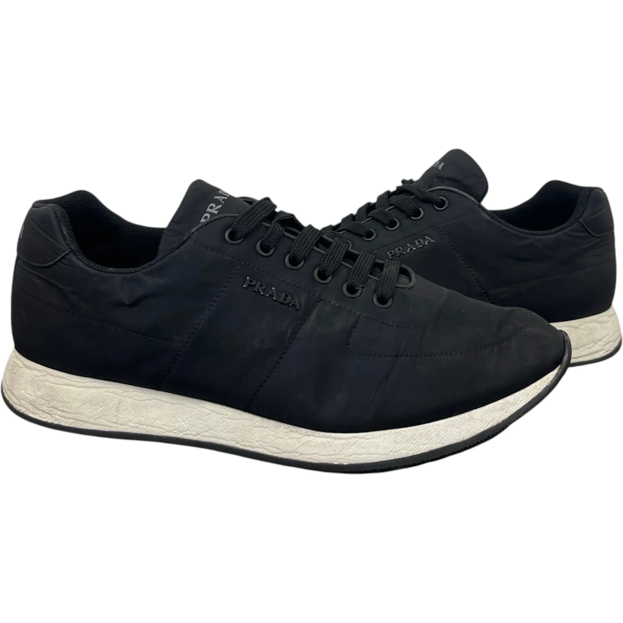 Men's Prax 01 Re-Nylon Low Trainers Black Size EU 42 / UK 8 - Image 3