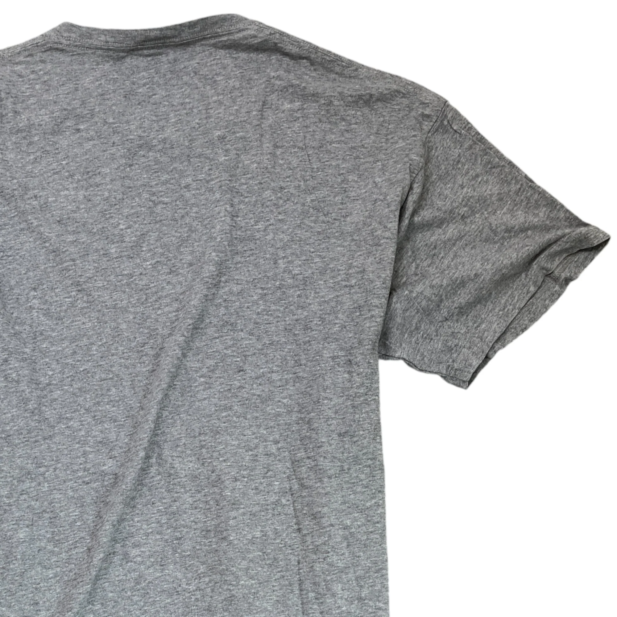 Men's Printed Logo T-Shirt Grey Size M - Image 4
