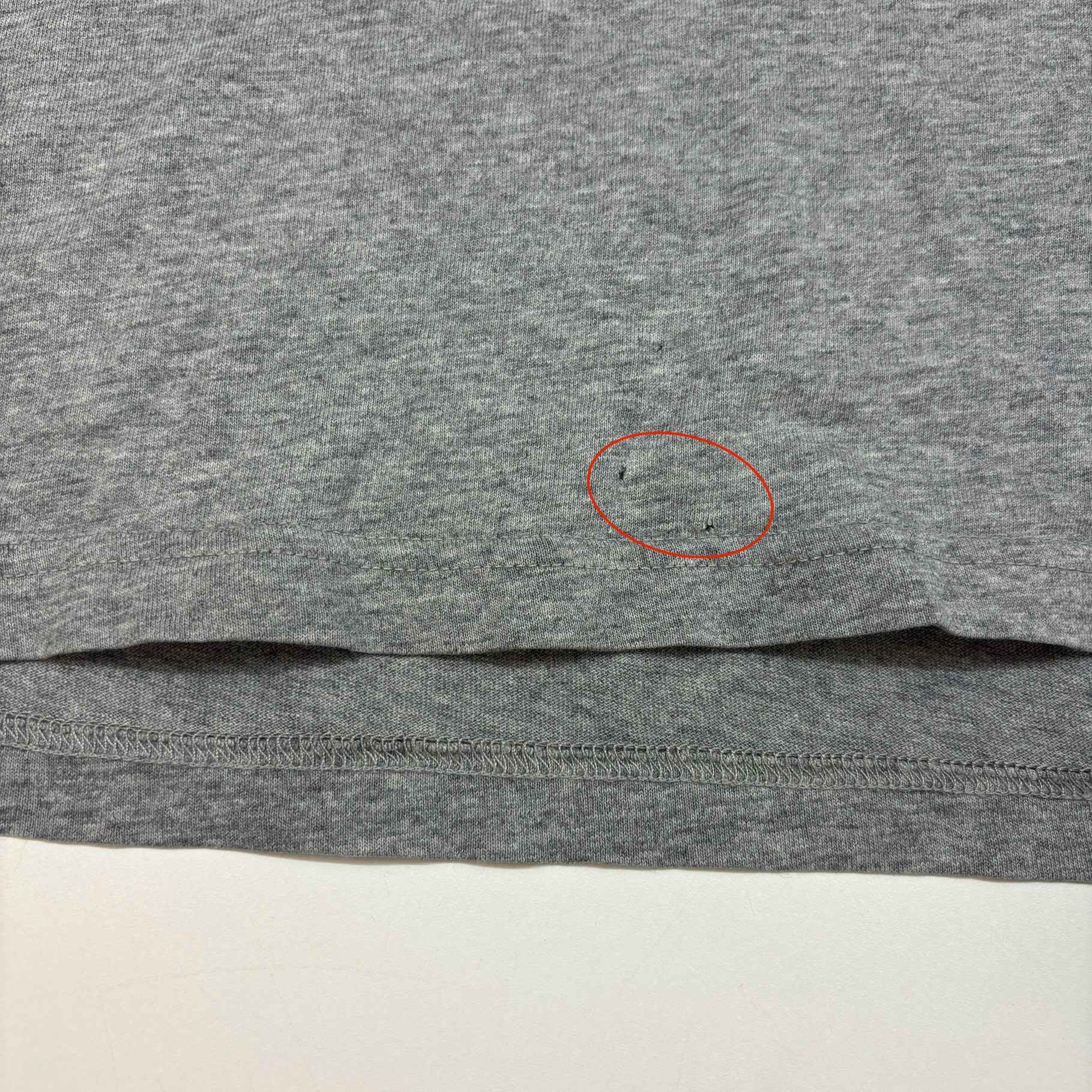 Men's Printed Logo T-Shirt Grey Size M - Image 8