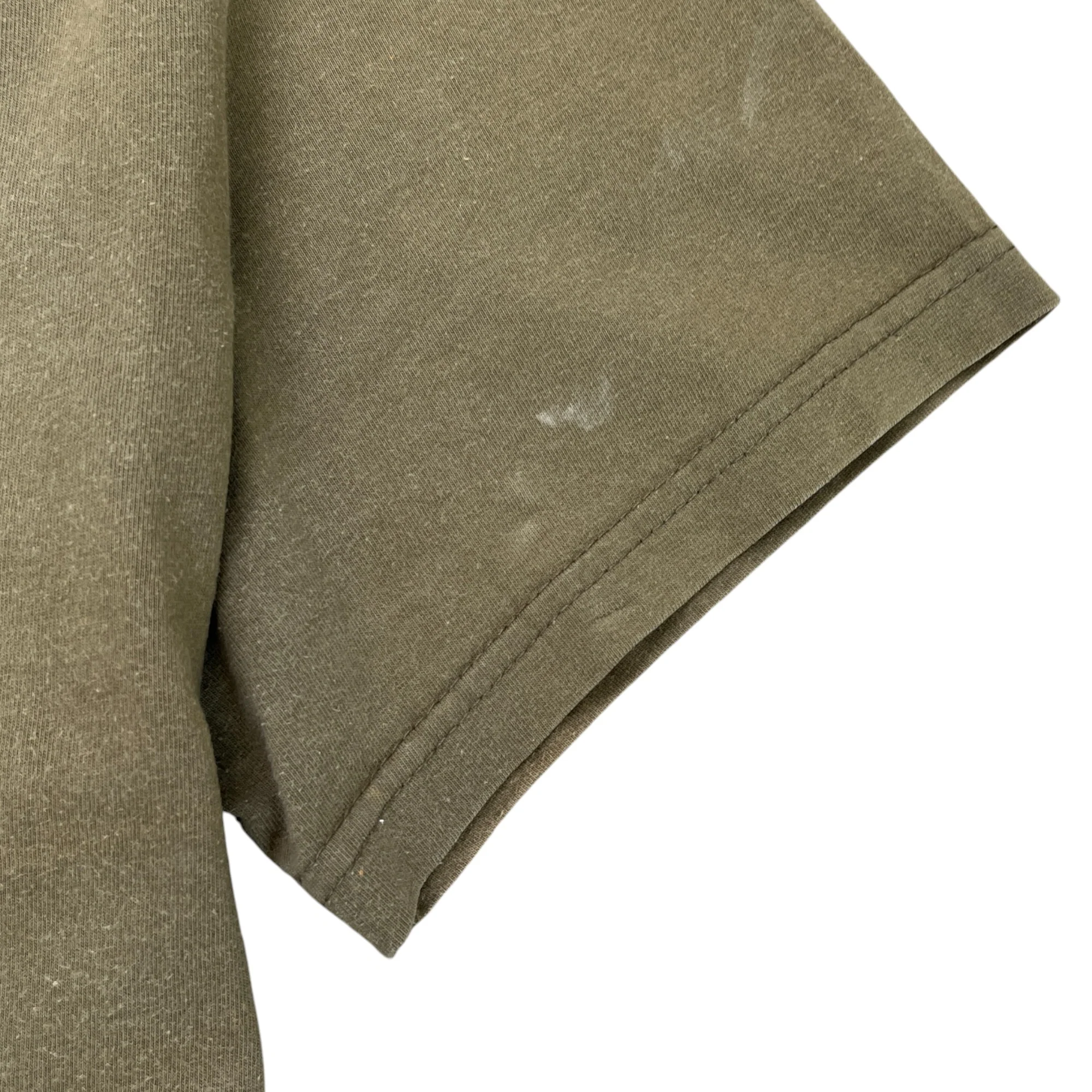 Men's Printed Logo T-Shirt Khaki Size S - Image 5