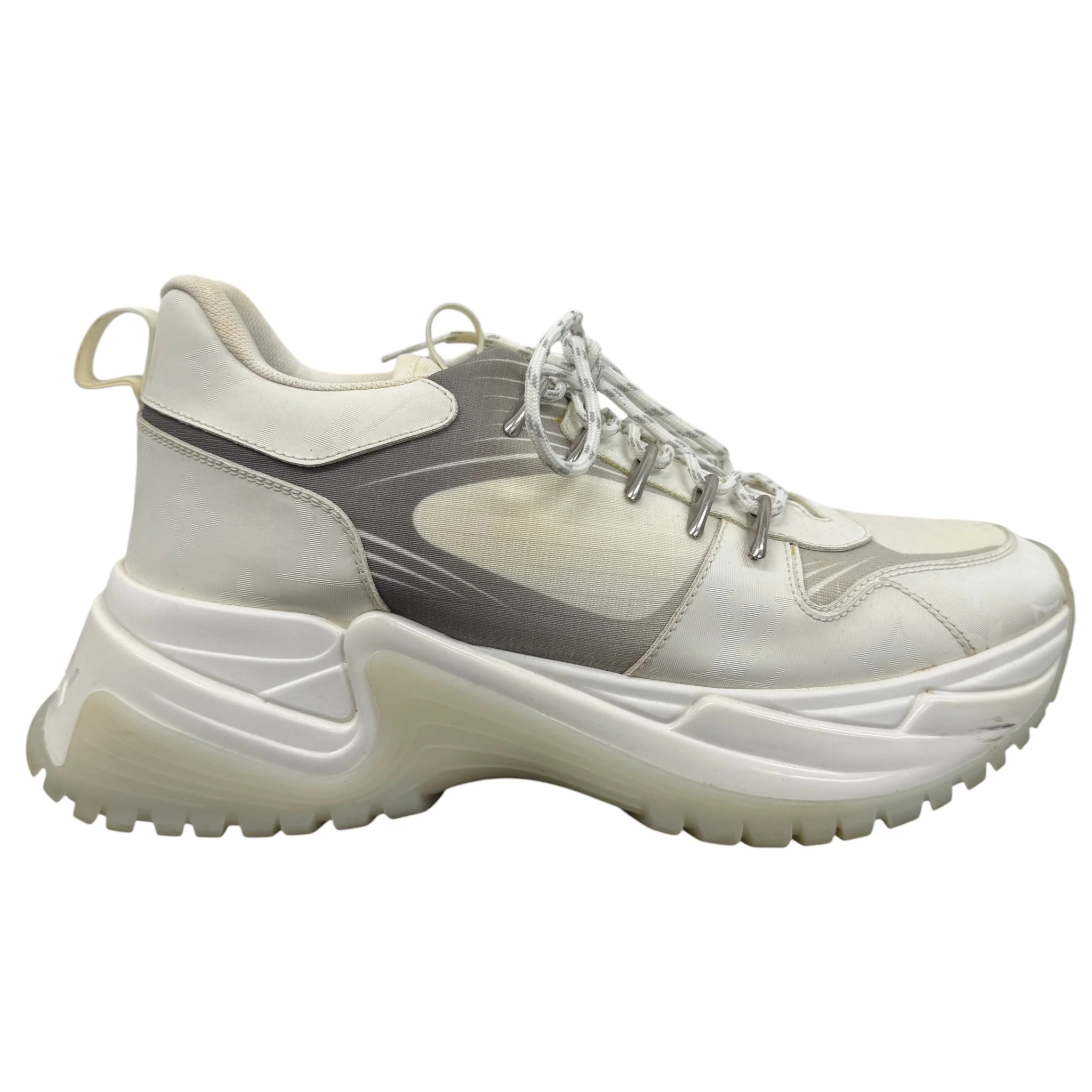 Men's Pulse Monogram Low Trainers White Size EU 40 / UK 6
