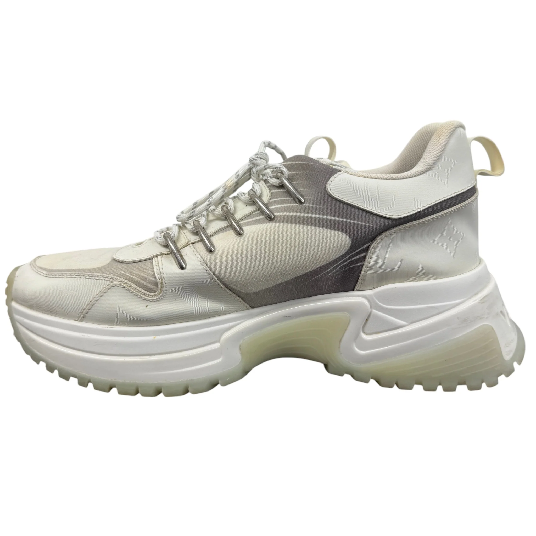 Men's Pulse Monogram Low Trainers White Size EU 40 / UK 6 - Image 2