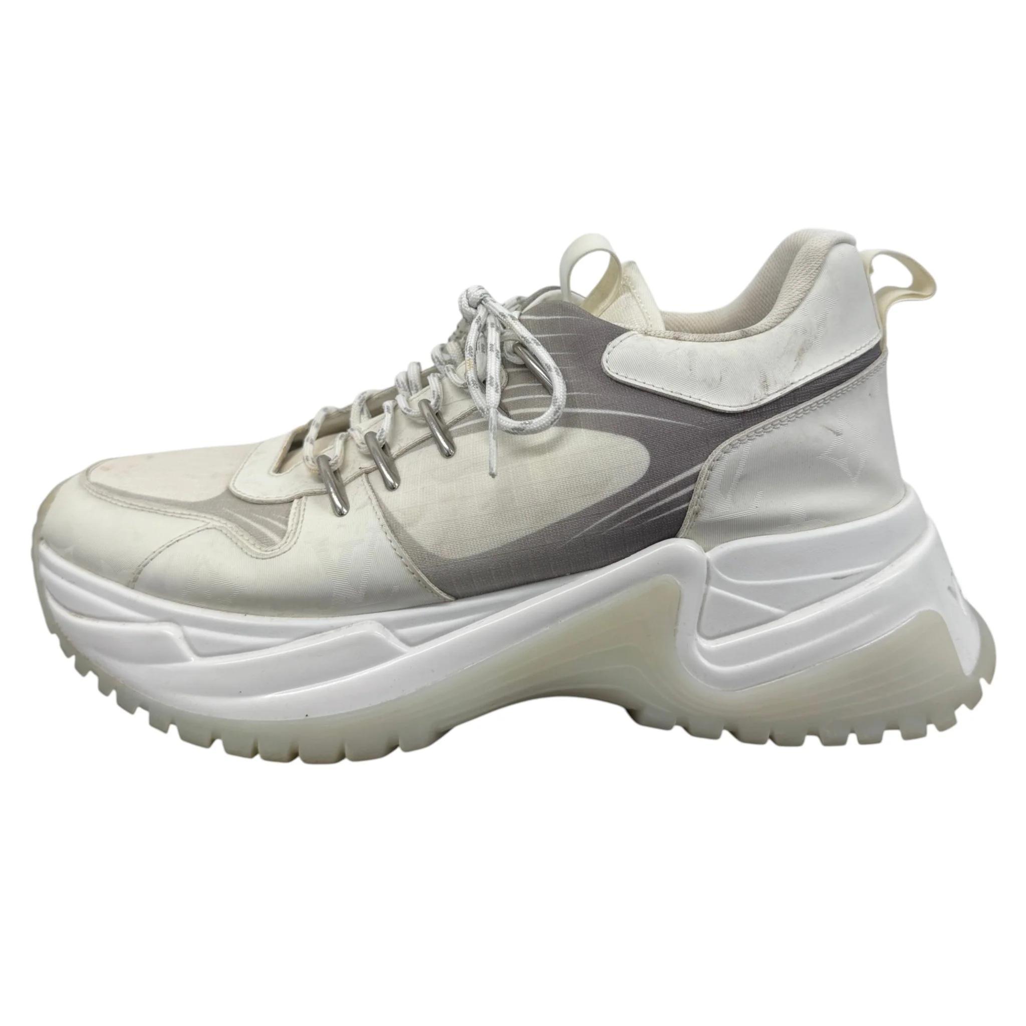 Men's Pulse Monogram Low Trainers White Size EU 40 / UK 6 - Image 4