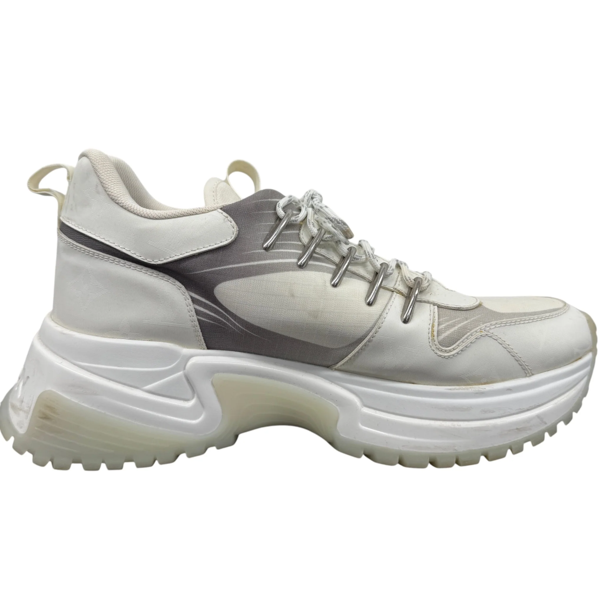 Men's Pulse Monogram Low Trainers White Size EU 40 / UK 6 - Image 5