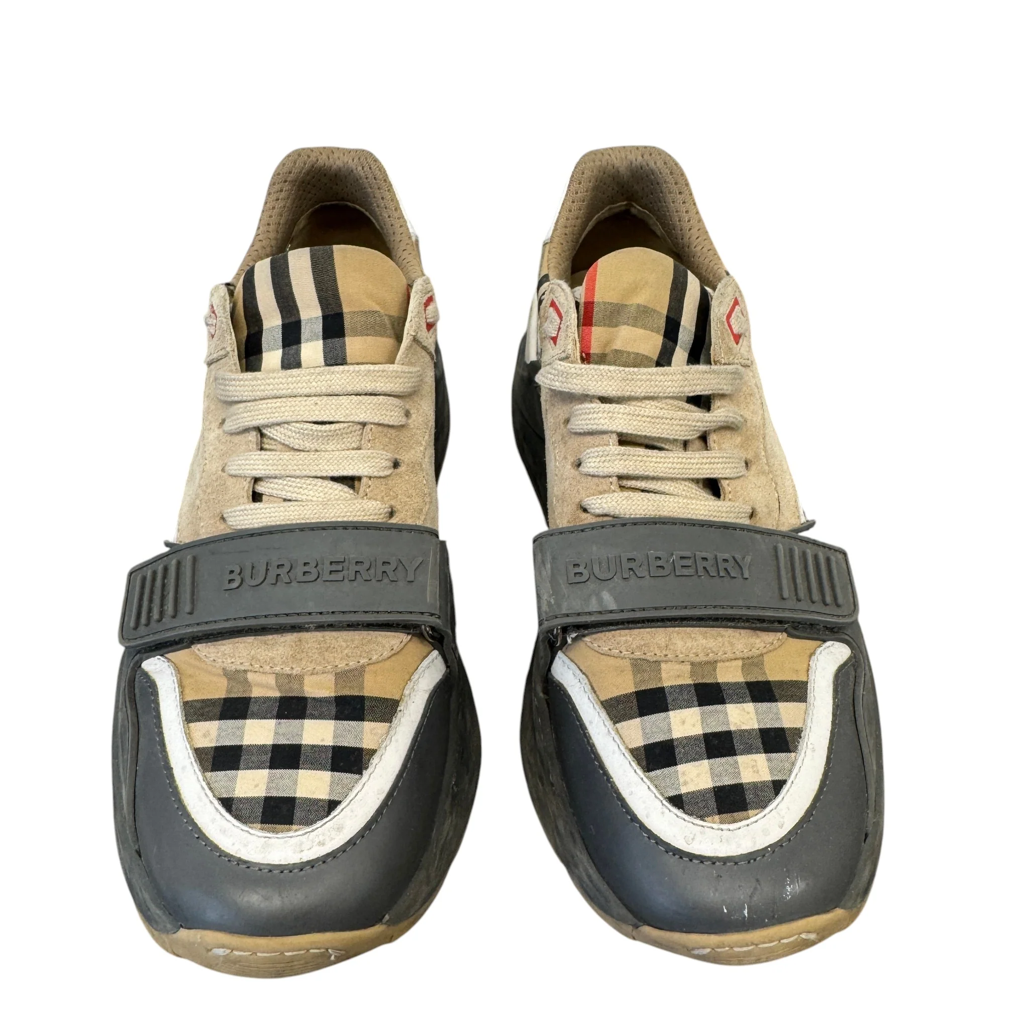 Men's Ramsay Check Low Trainers Grey Size EU 41 / UK 7 - Image 6