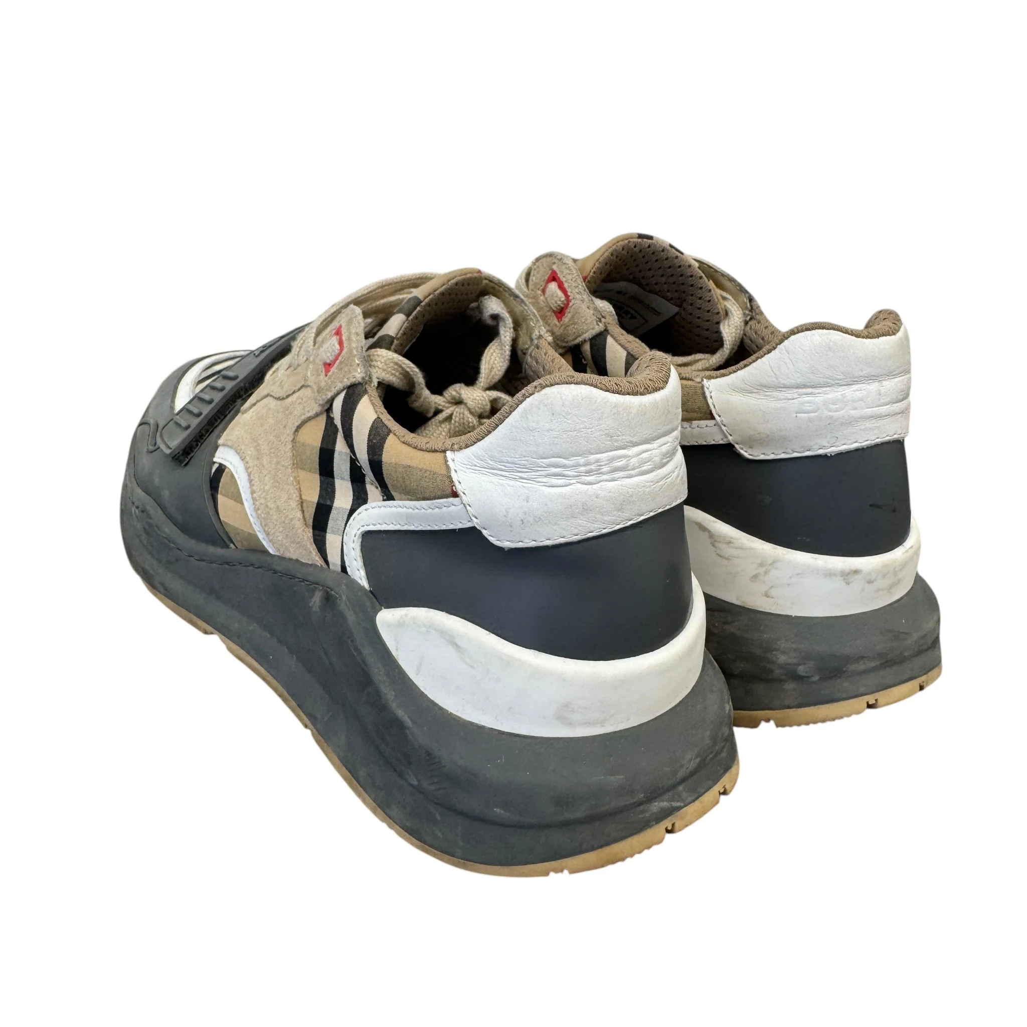 Men's Ramsay Check Low Trainers Grey Size EU 41 / UK 7 - Image 8