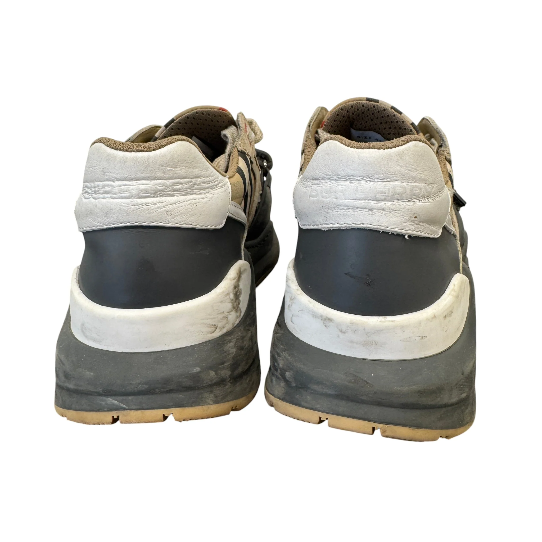Men's Ramsay Check Low Trainers Grey Size EU 41 / UK 7 - Image 9