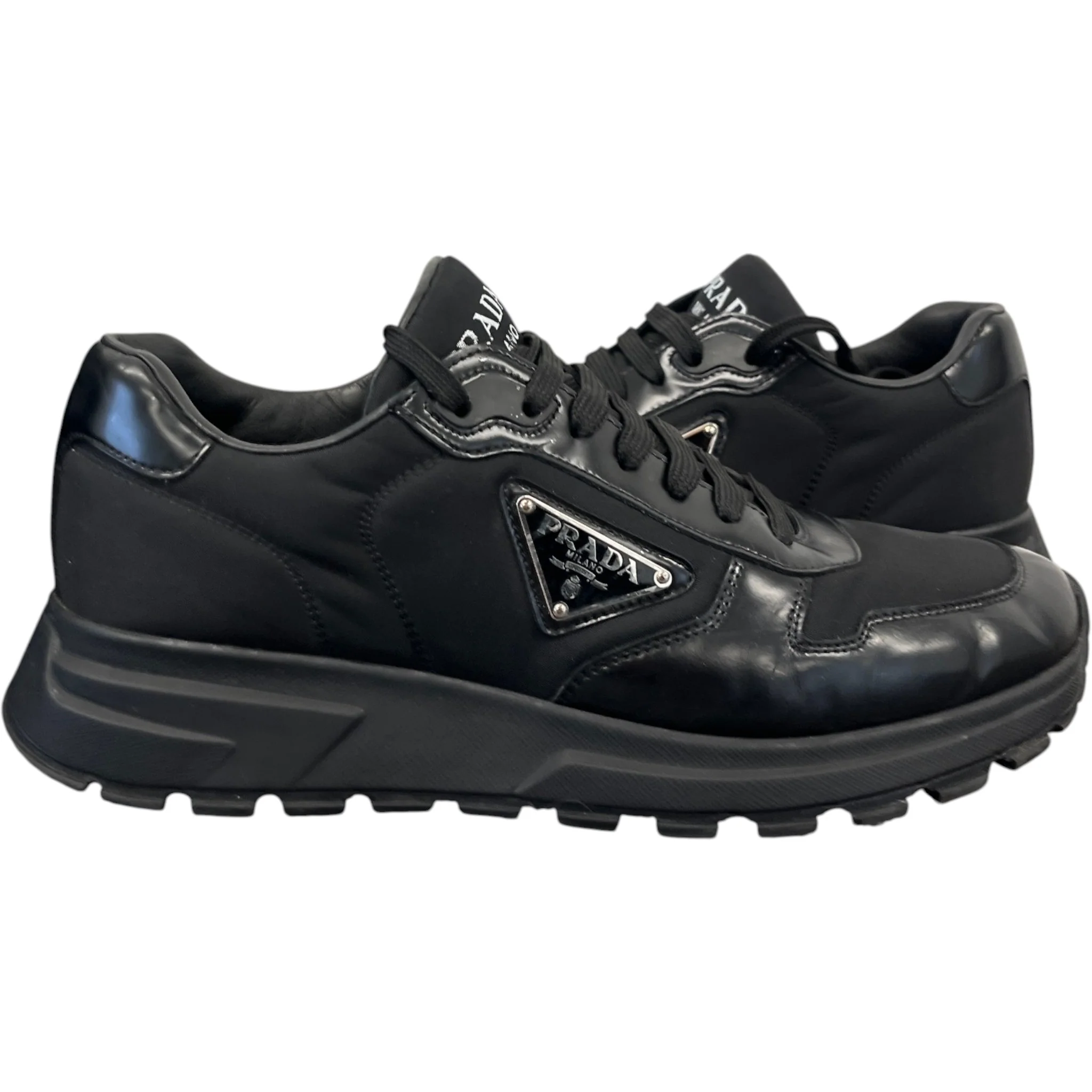 Men's Re-Nylon Prax 1 Low Trainers Black Size EU 40 / UK 6 - Image 3