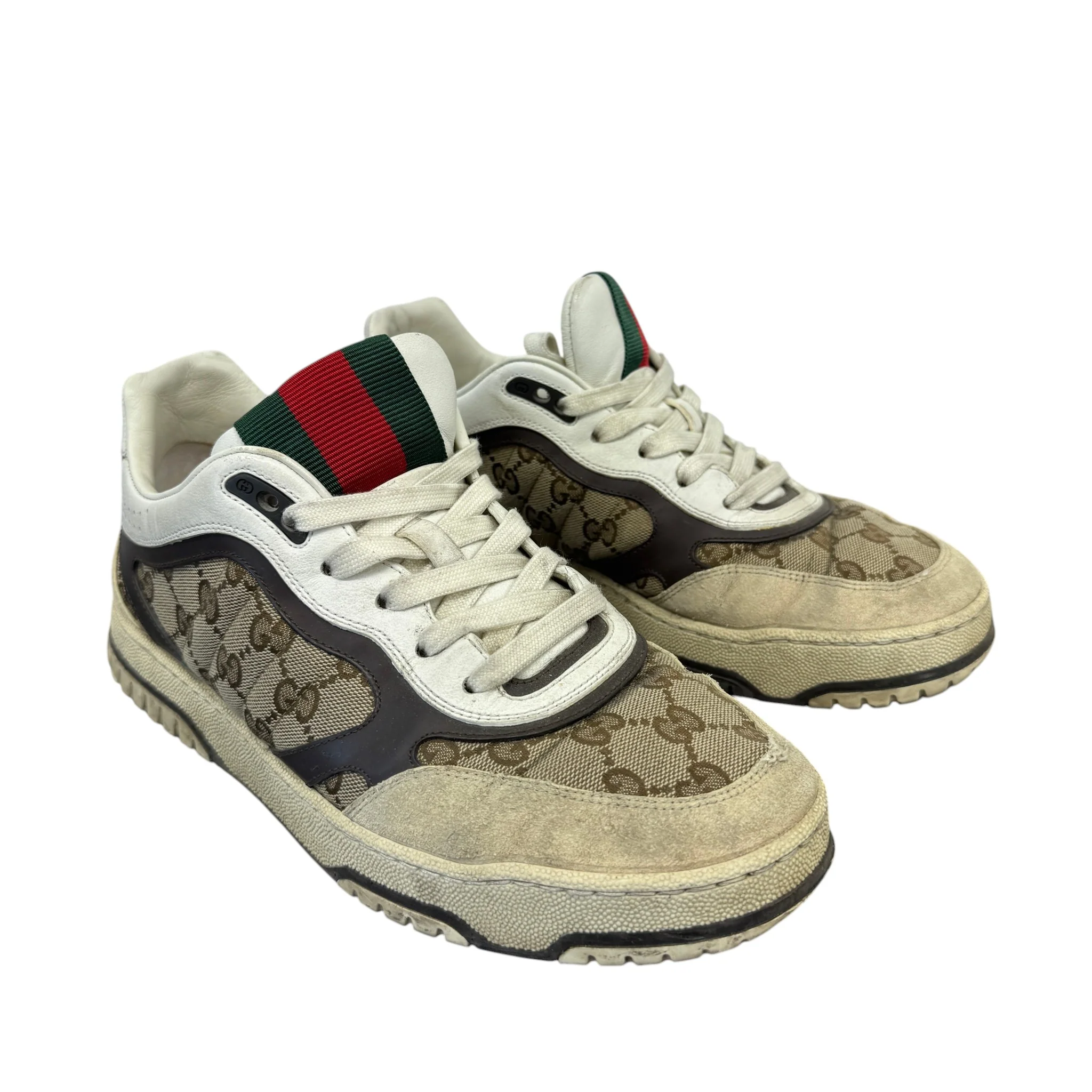 Men's Re-Web Gg Supreme Low Trainers White Size EU 42 / UK 8 - Image 3