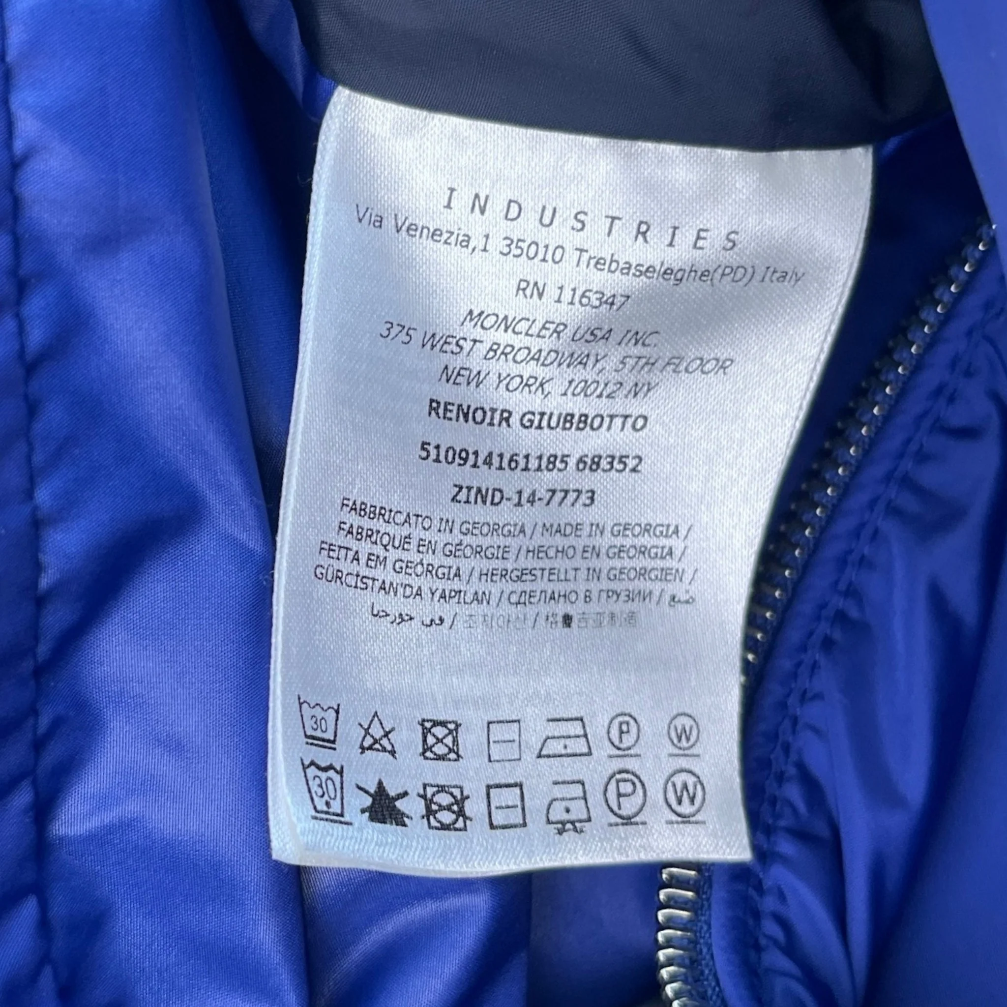 Men's Renoir Jacket Blue Size 4 / XL - Image 8
