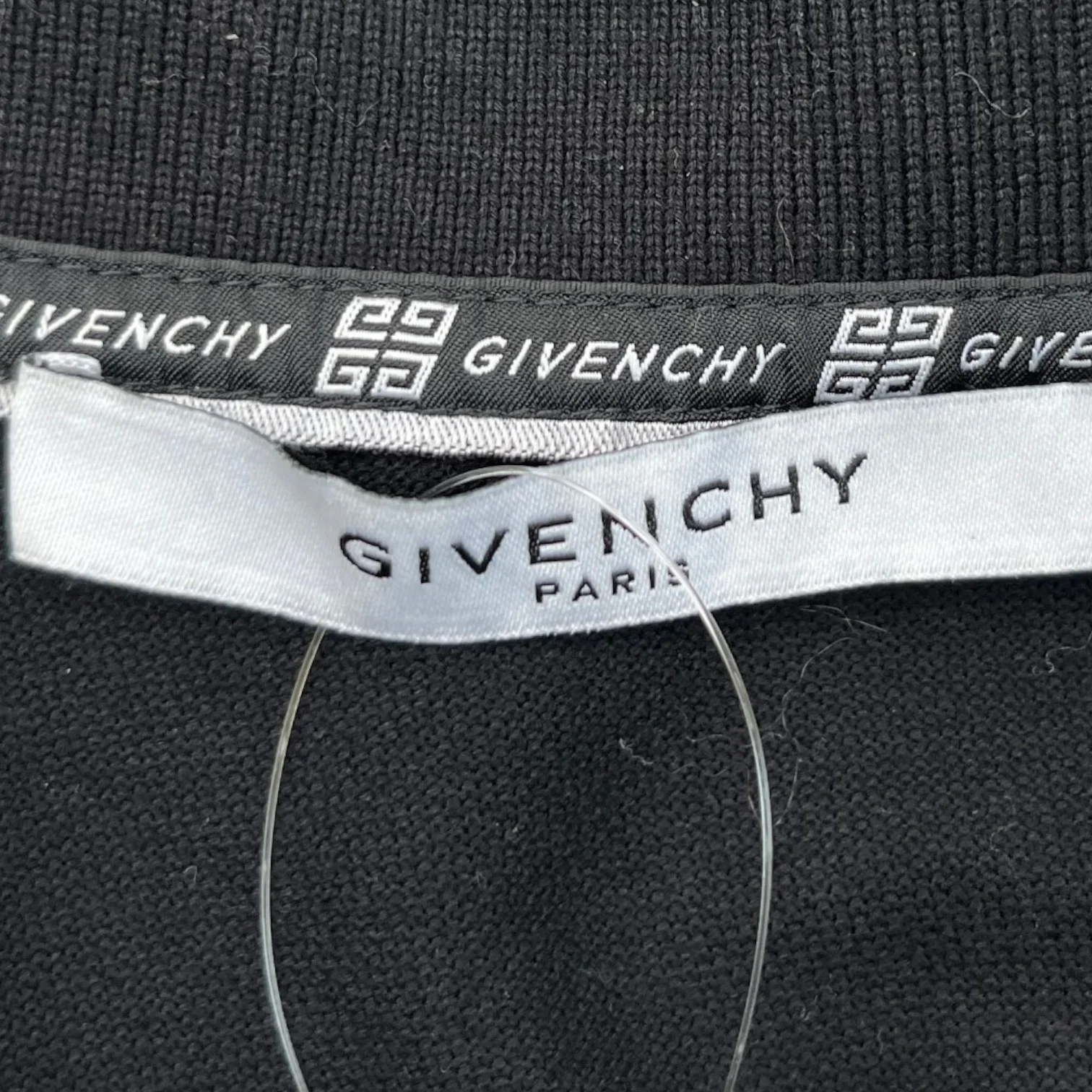 Men's Reverse Logo Polo Shirt Black Size S - Image 7
