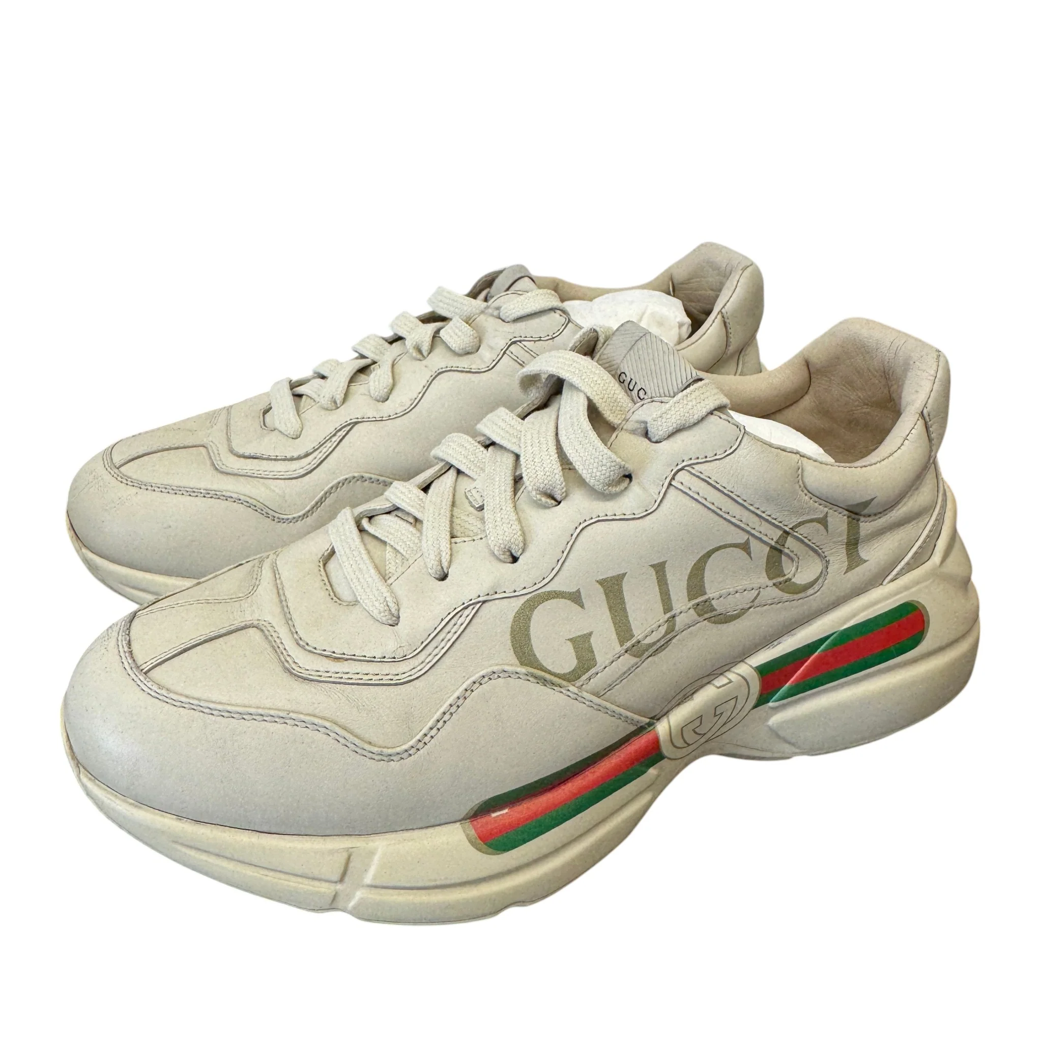 Men's Rhyton Low Trainers Beige Size EU 43 / UK 9 - Image 7