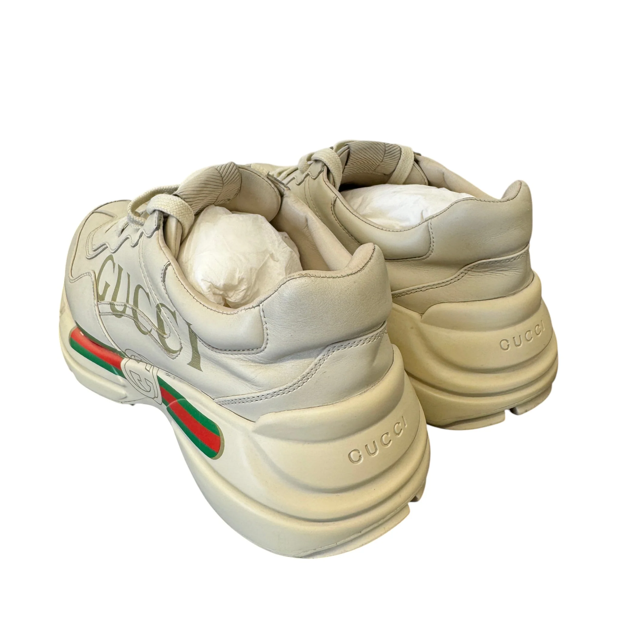Men's Rhyton Low Trainers Beige Size EU 43 / UK 9 - Image 8
