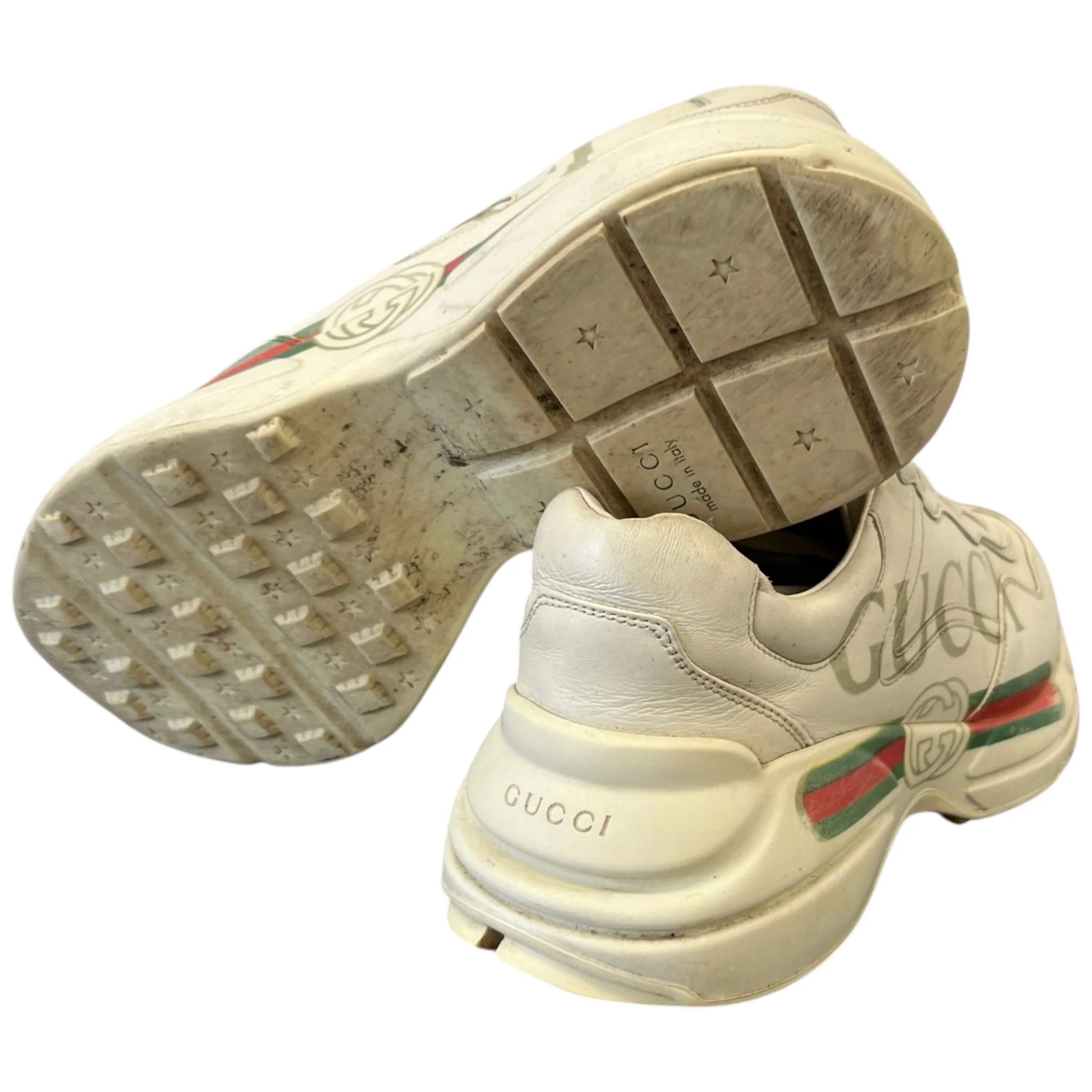 Men's Rhyton Low Trainers Beige Size EU 44 / UK 10 - Image 10