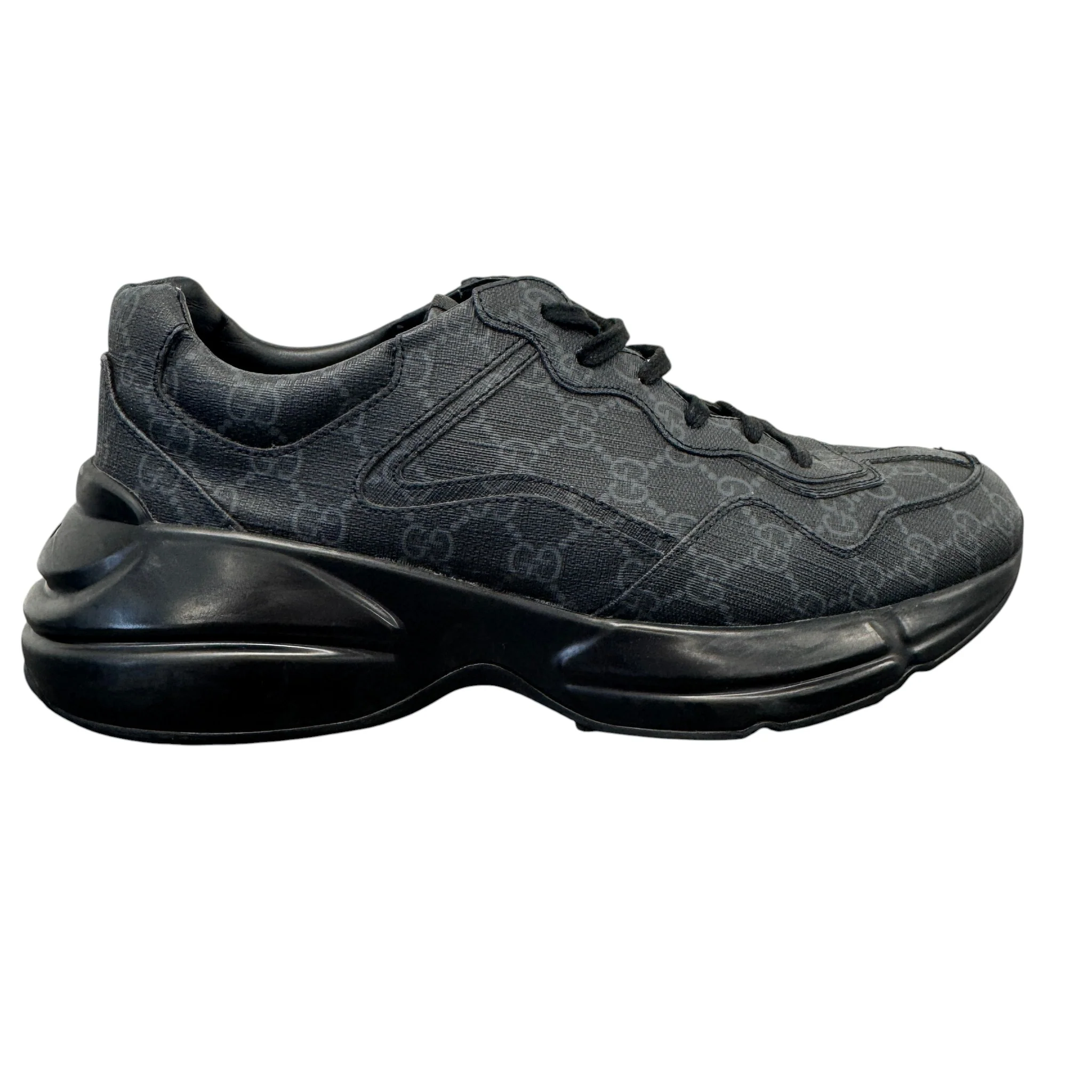 Men's Rhyton Low Trainers Black Size EU 44 / UK 10