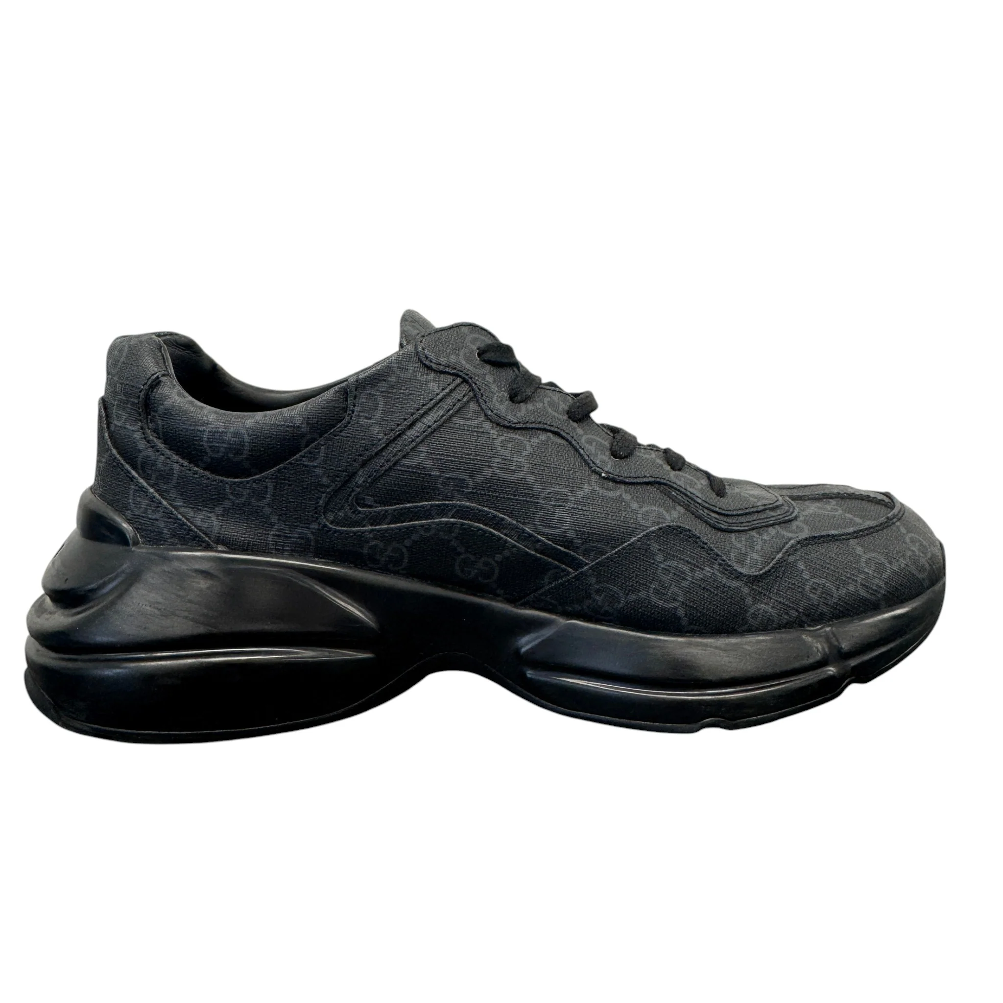 Men's Rhyton Low Trainers Black Size EU 44 / UK 10 - Image 5