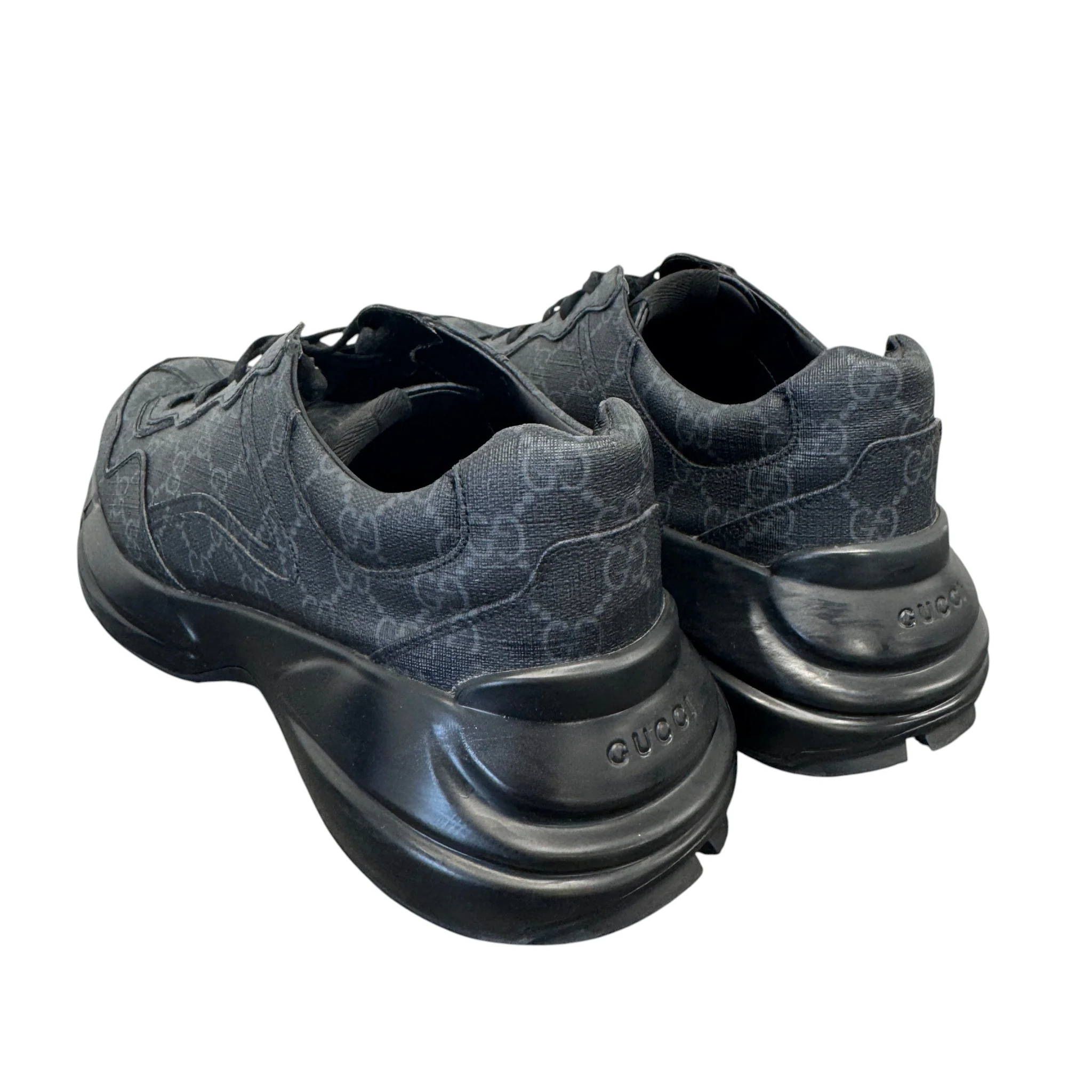 Men's Rhyton Low Trainers Black Size EU 44 / UK 10 - Image 8