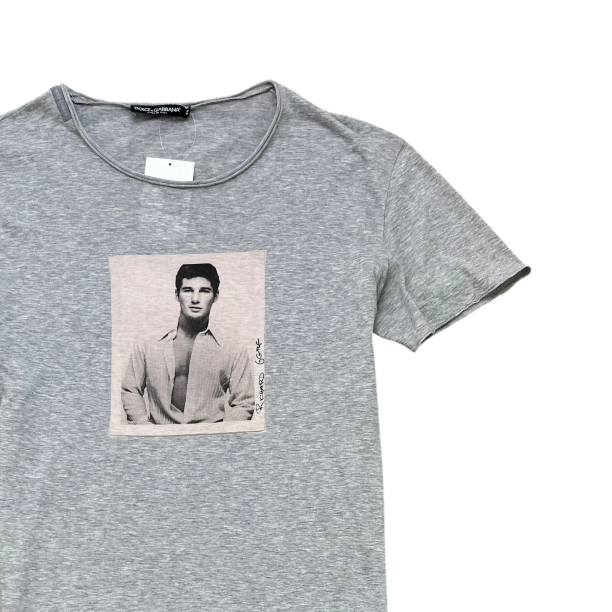 Men's Richard Gere Graphic T-Shirt Grey Size IT 48 / UK M - Image 3