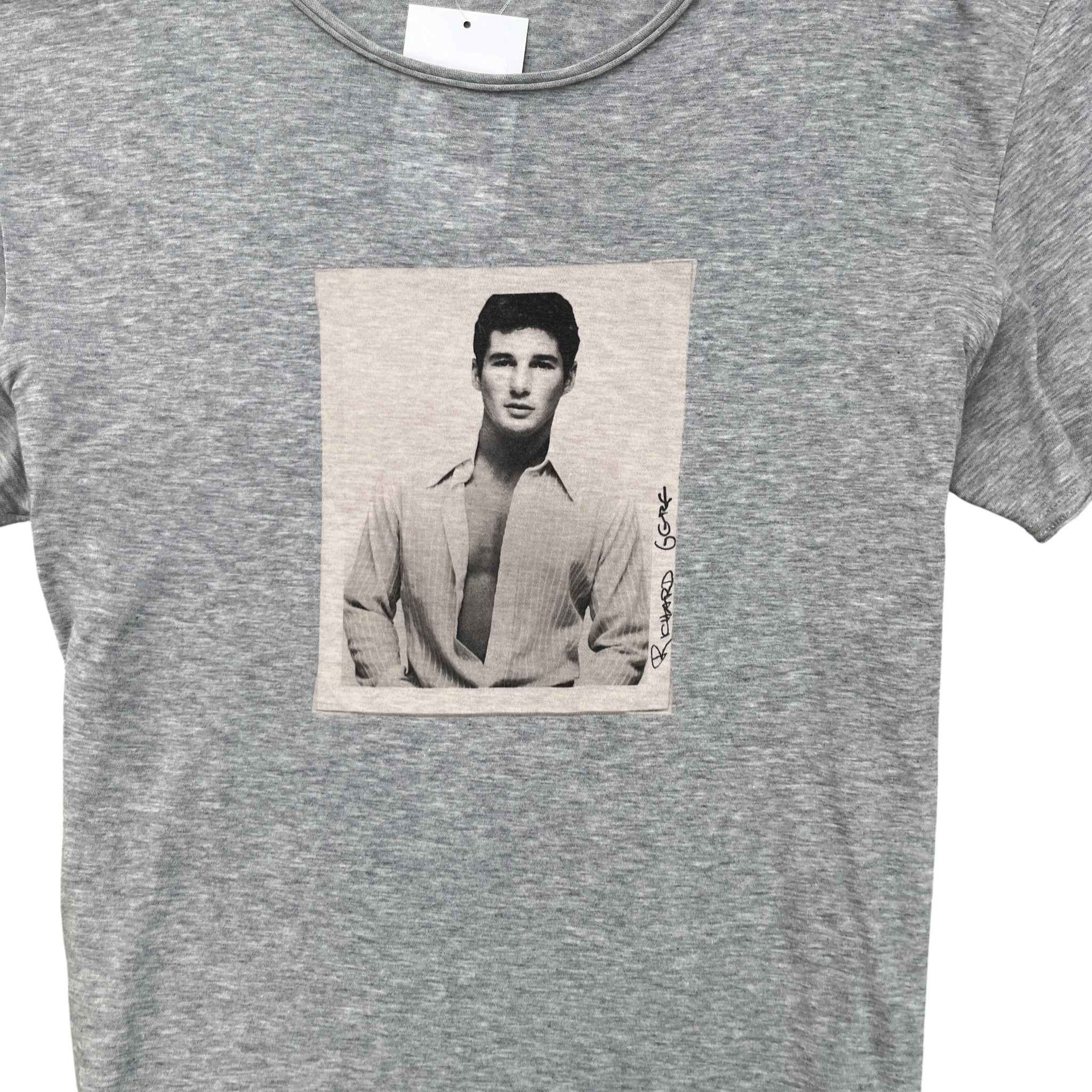 Men's Richard Gere Graphic T-Shirt Grey Size IT 48 / UK M - Image 5