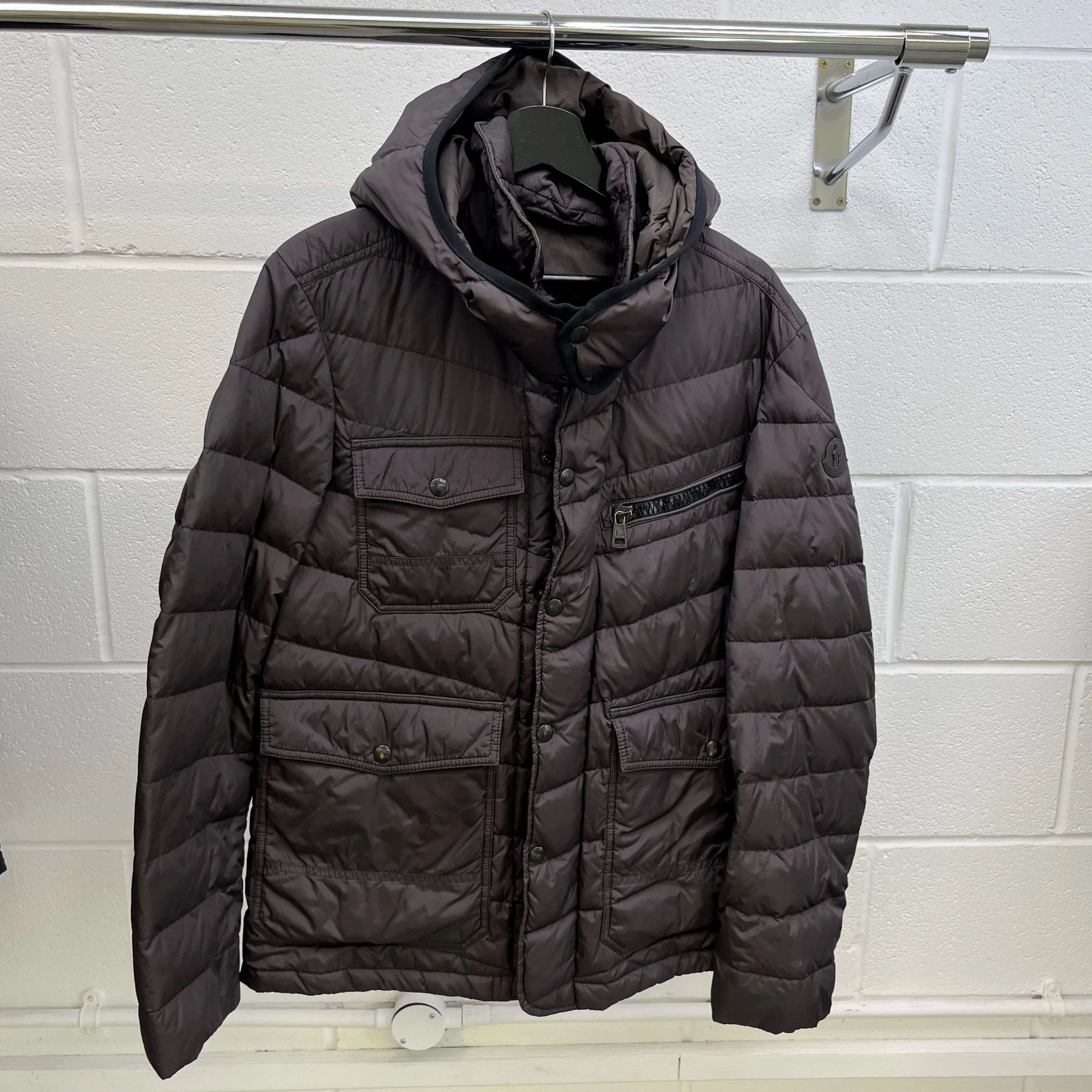 Men's River Down Jacket Grey Size 3 / L - Image 10