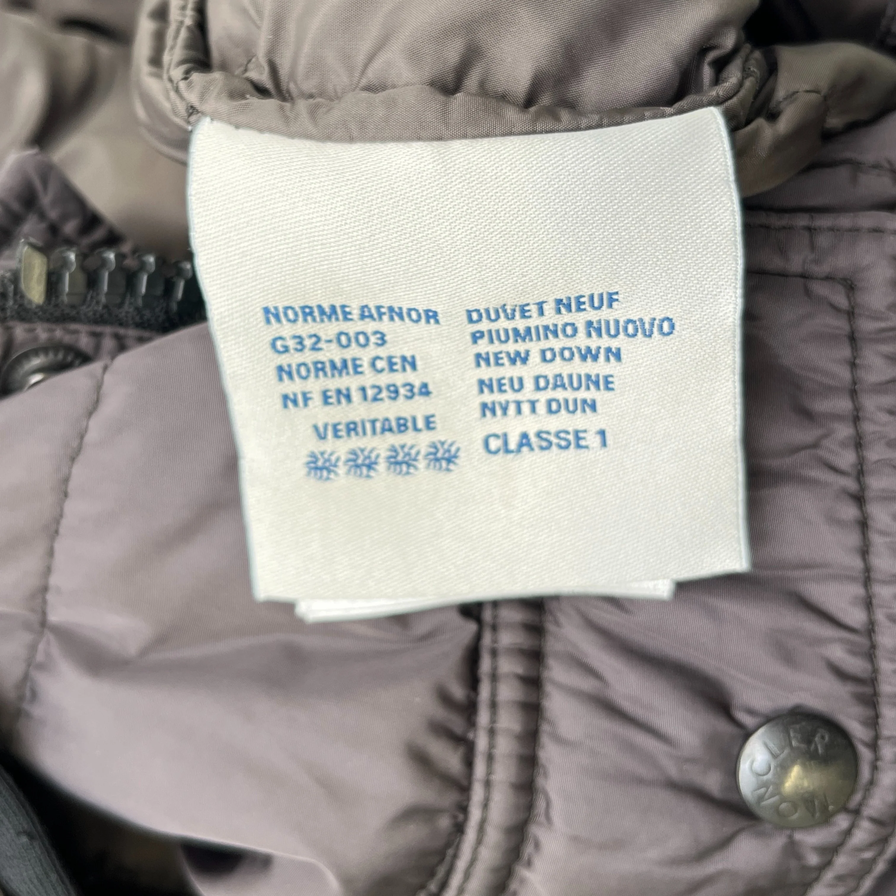 Men's River Down Jacket Grey Size 3 / L - Image 7