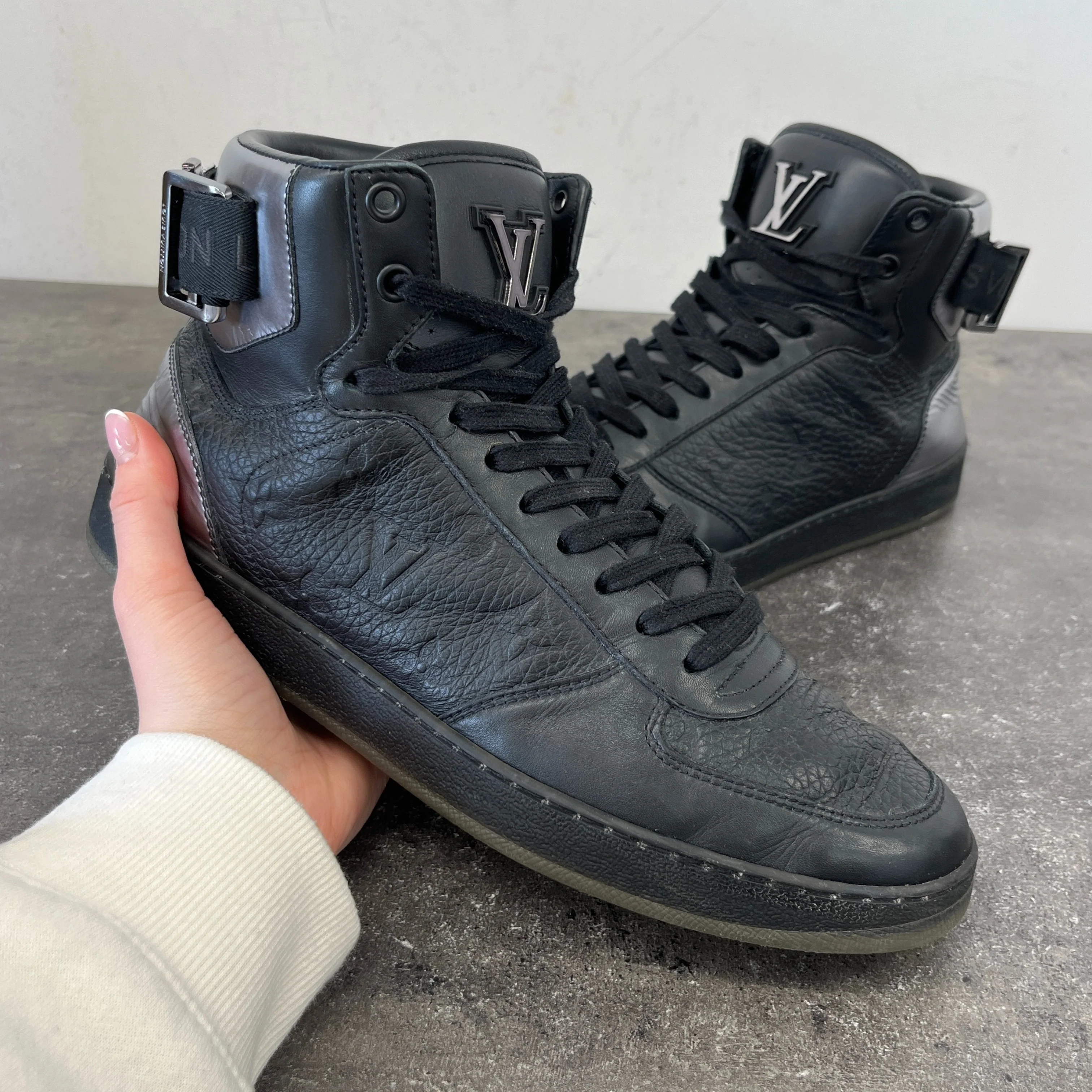 Men's Rivoli High Trainers Black Size EU 41 / UK 7 - Image 12