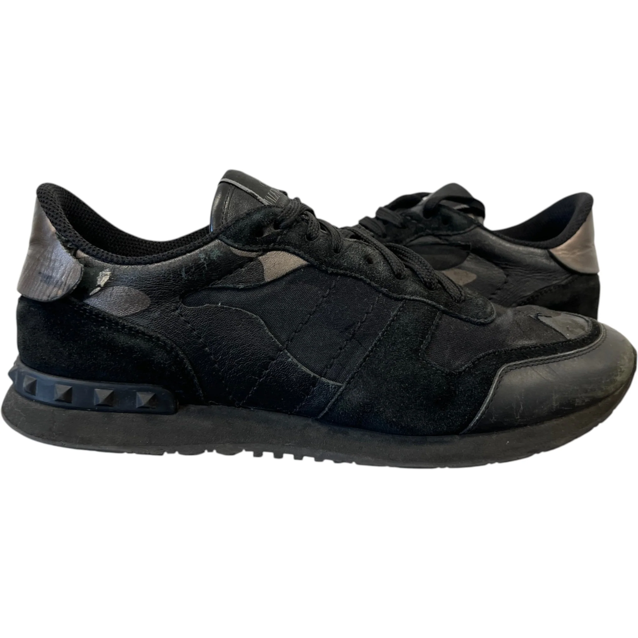 Men's Rock Runner Low Trainers Black Size EU 43 / UK 9 - Image 3