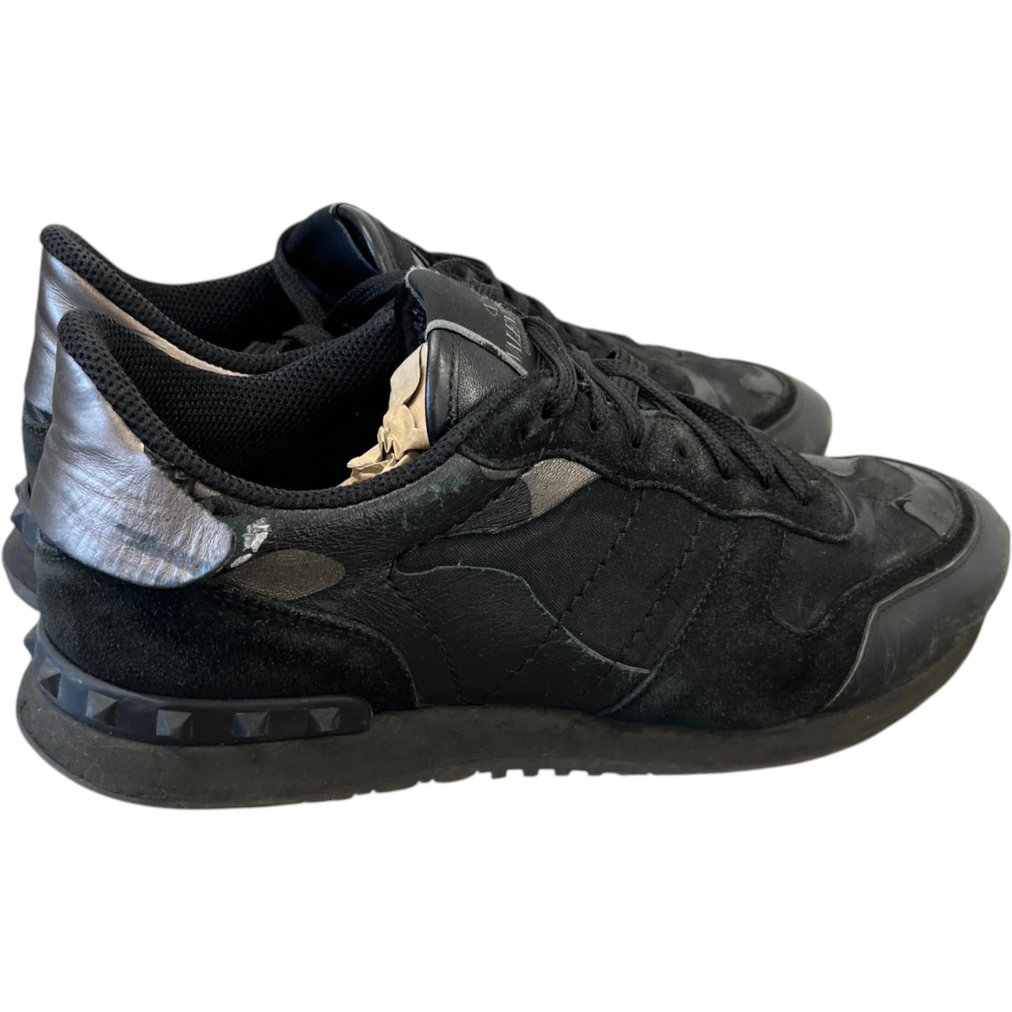 Men's Rock Runner Low Trainers Black Size EU 43 / UK 9 - Image 8
